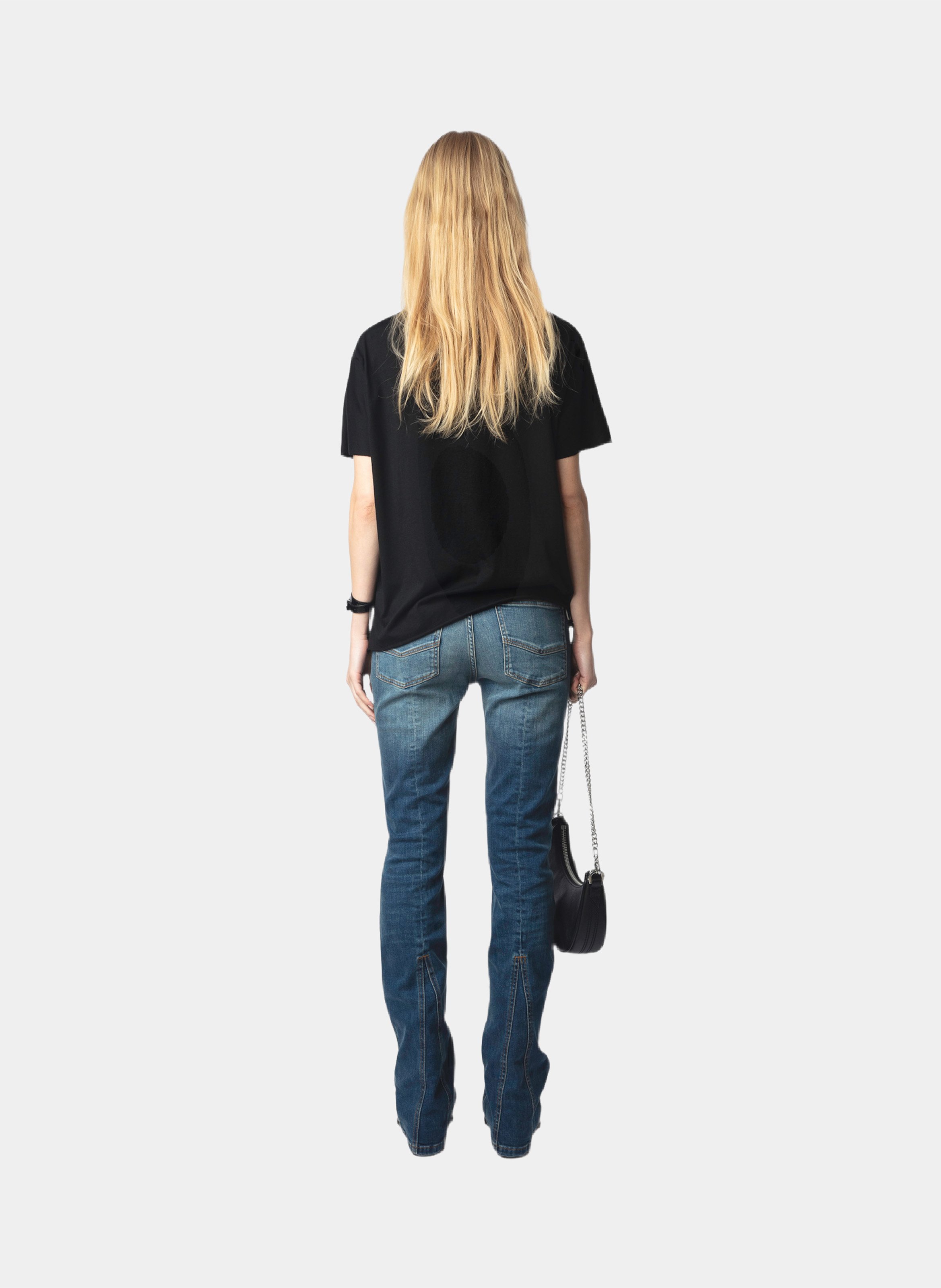 Tee-shirt imprimé en coton bio ZADIG&VOLTAIRE Noir