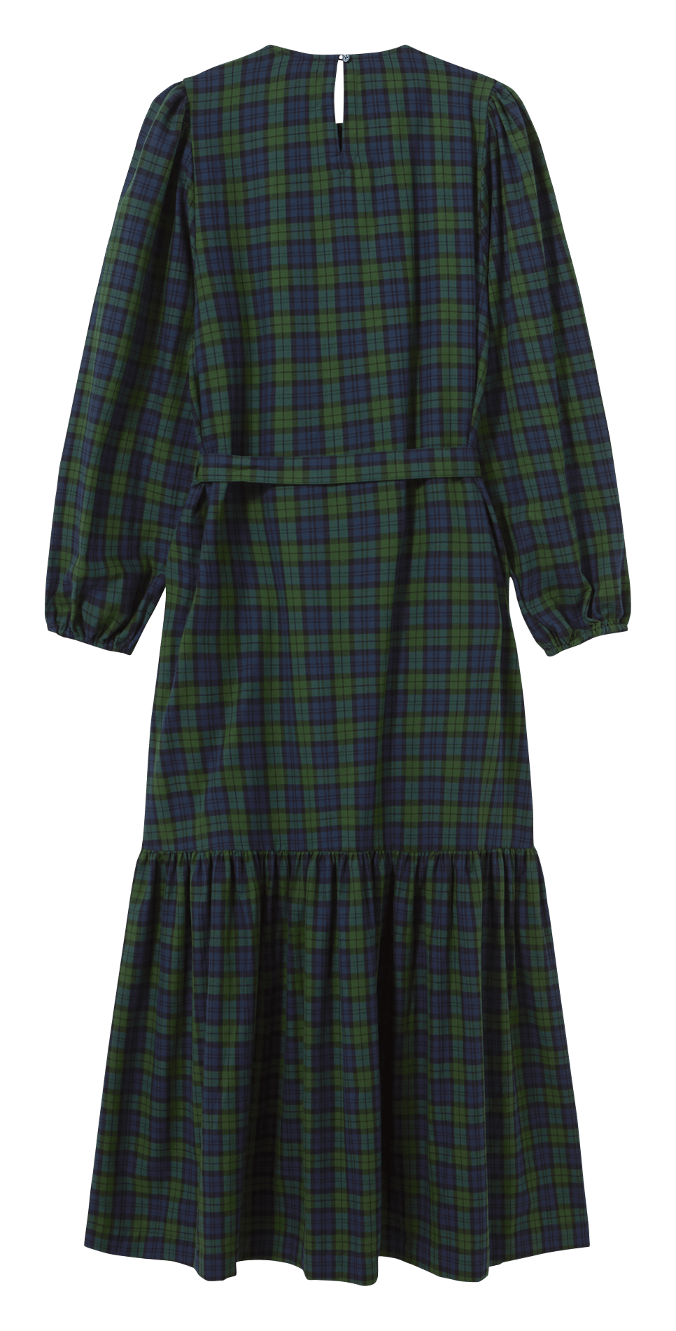 Robe longue col rond en coton THE TINY BIG SISTER Bleu