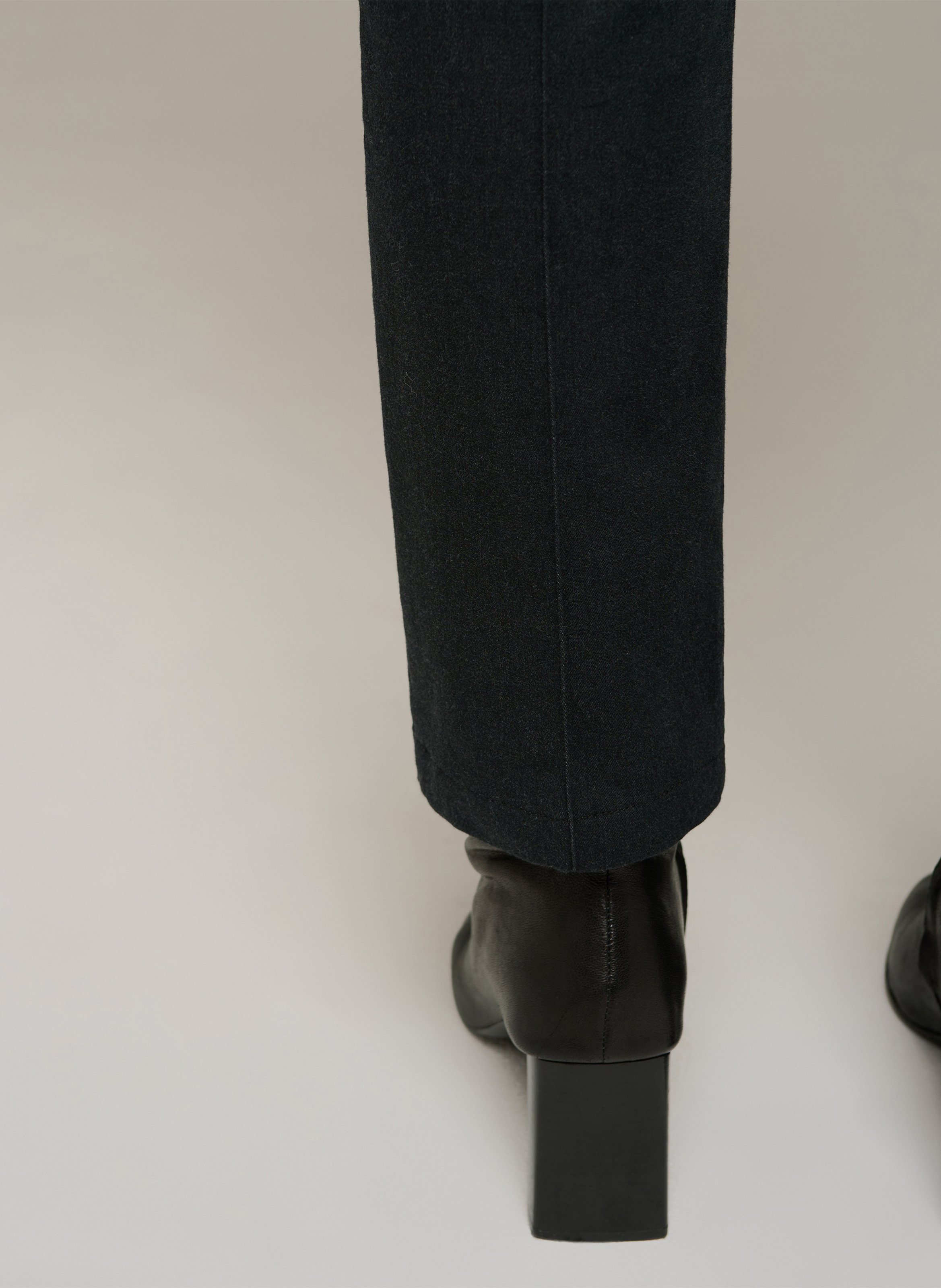 Straight-leg cotton-blend pants COTELAC Black