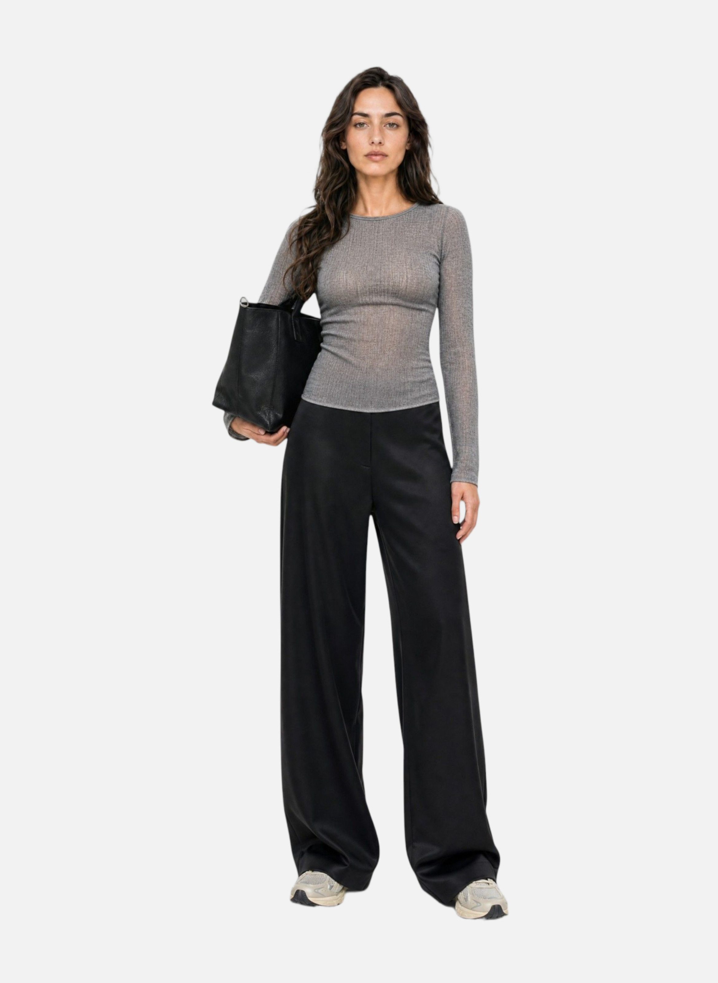 Mixed Wool Top THE KOOPLES Grey