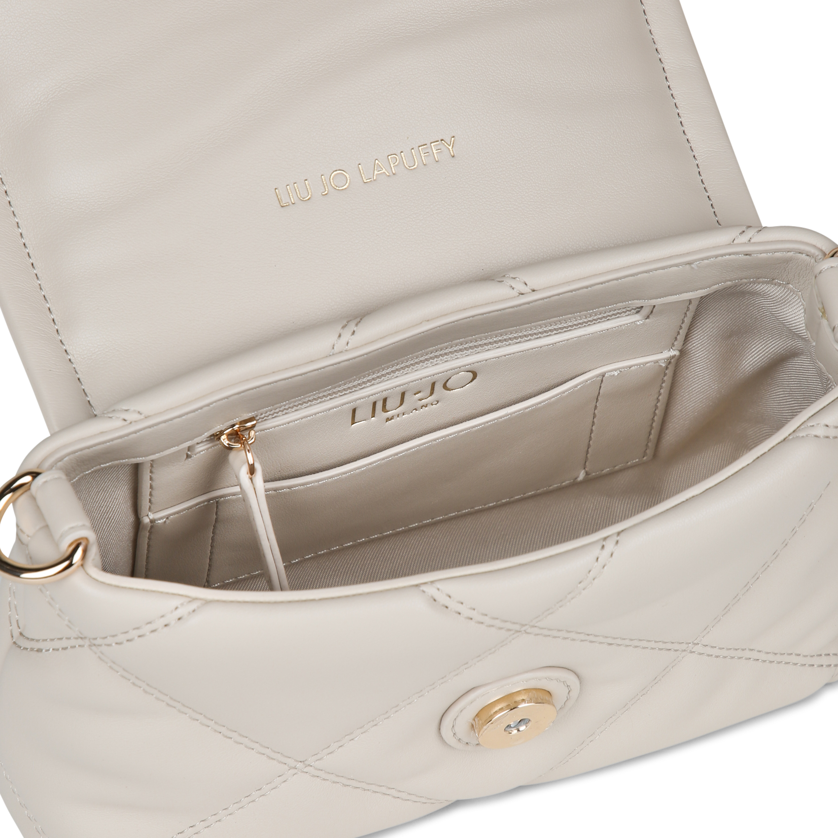 Schultertasche in Leder-Optik | Beige LIU JO Damen