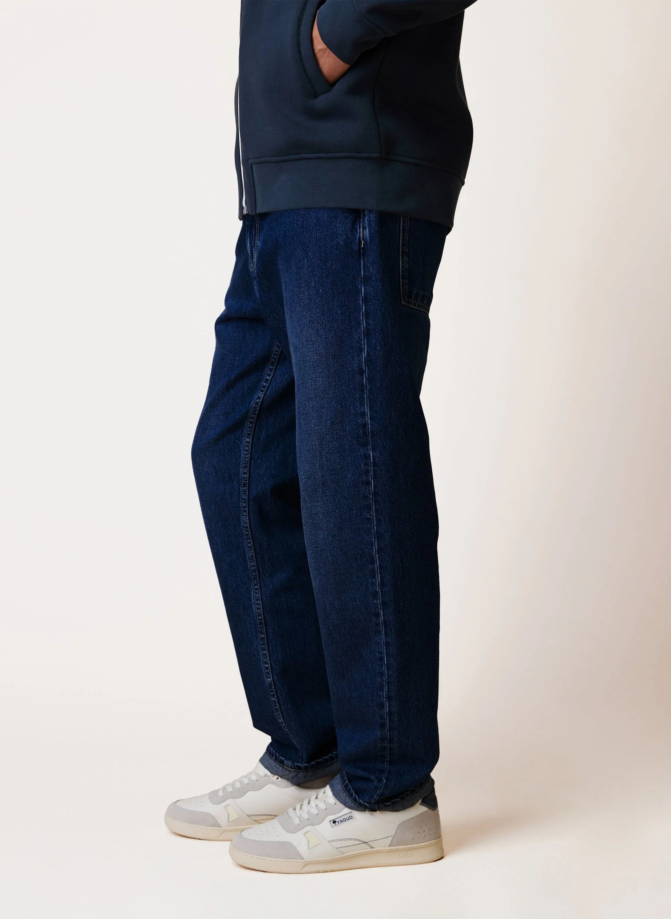 Straight Cut Jeans aus Baumwolle FAGUO Jeans ohne Waschung