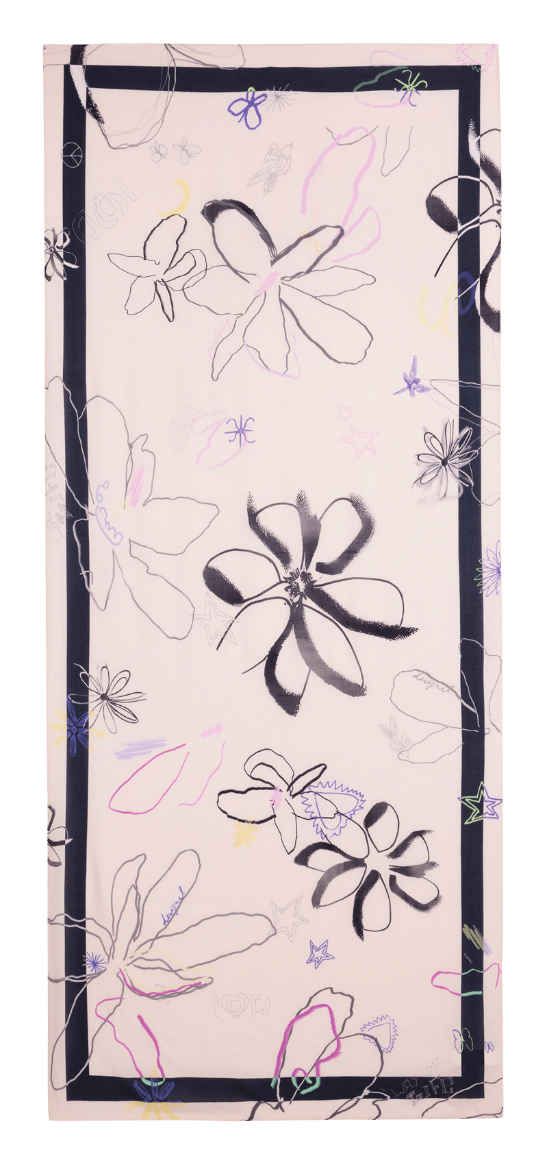 Printed scarf DESIGUAL White