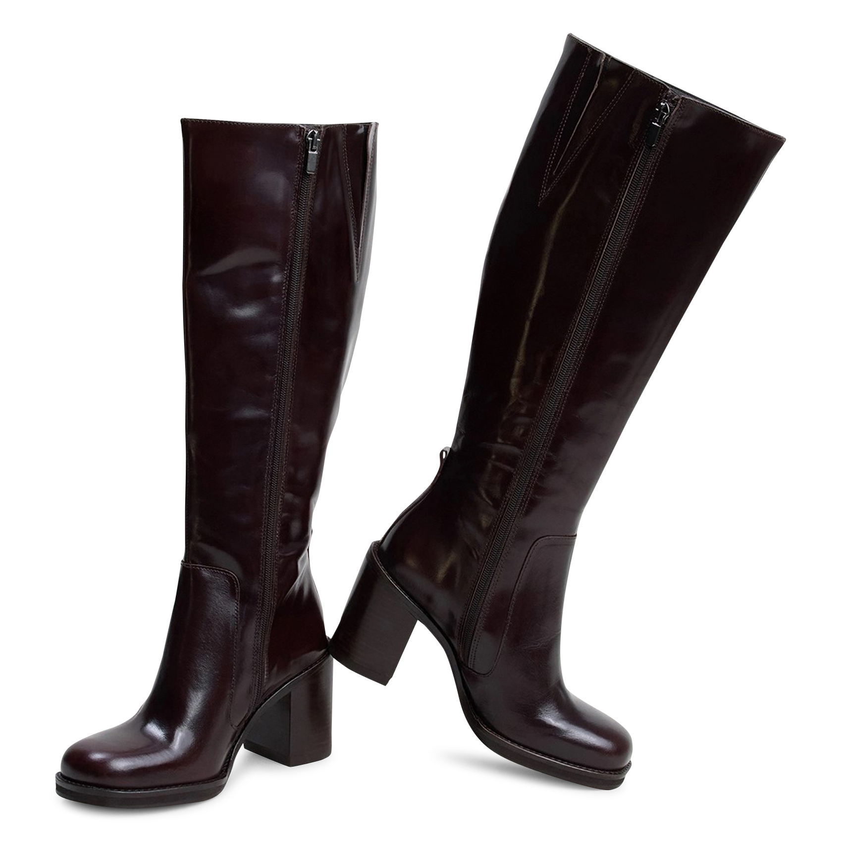 Leather boots JONAK Brown