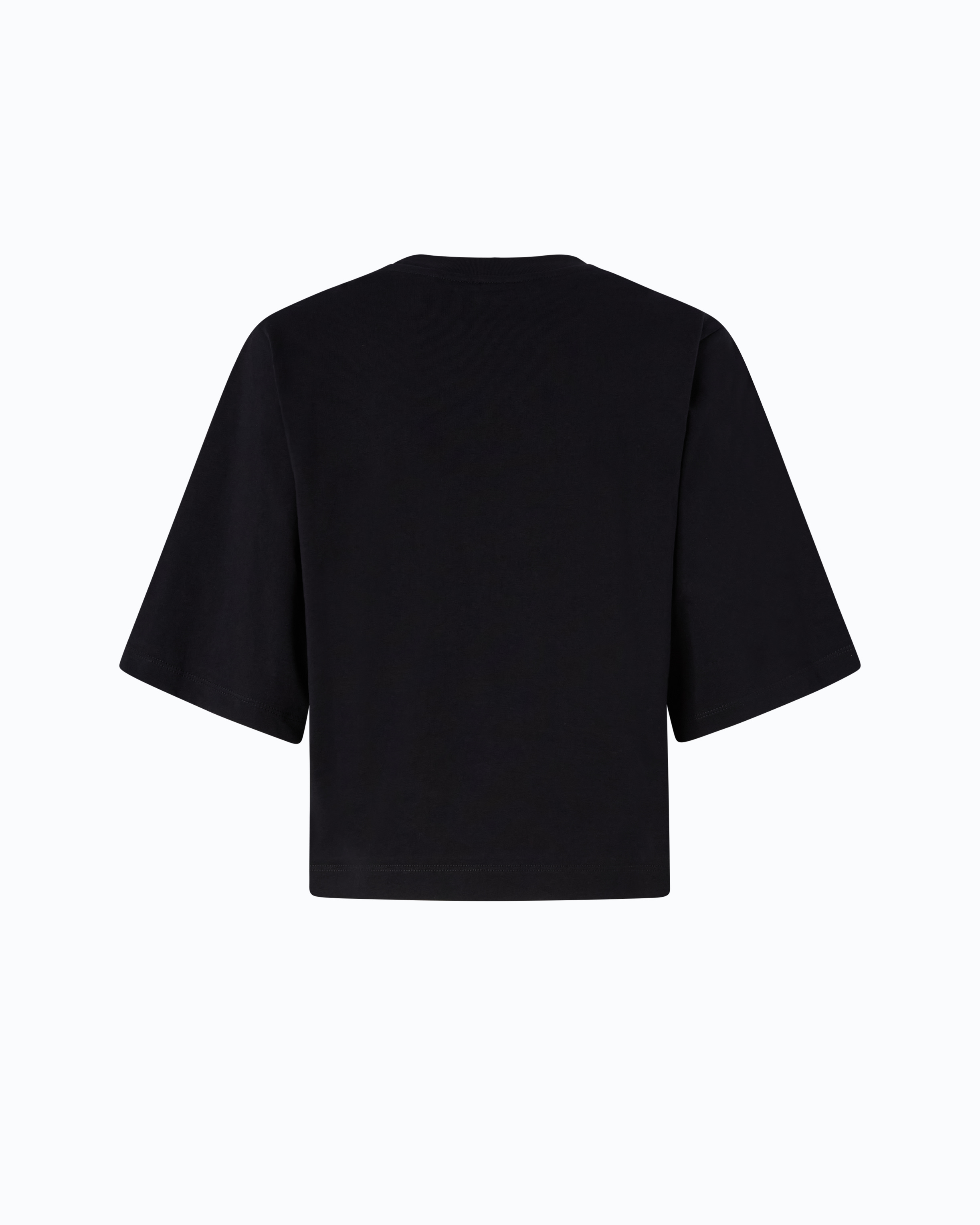 Wide-sleeved T-shirt with Love Birds logo PINKO Black