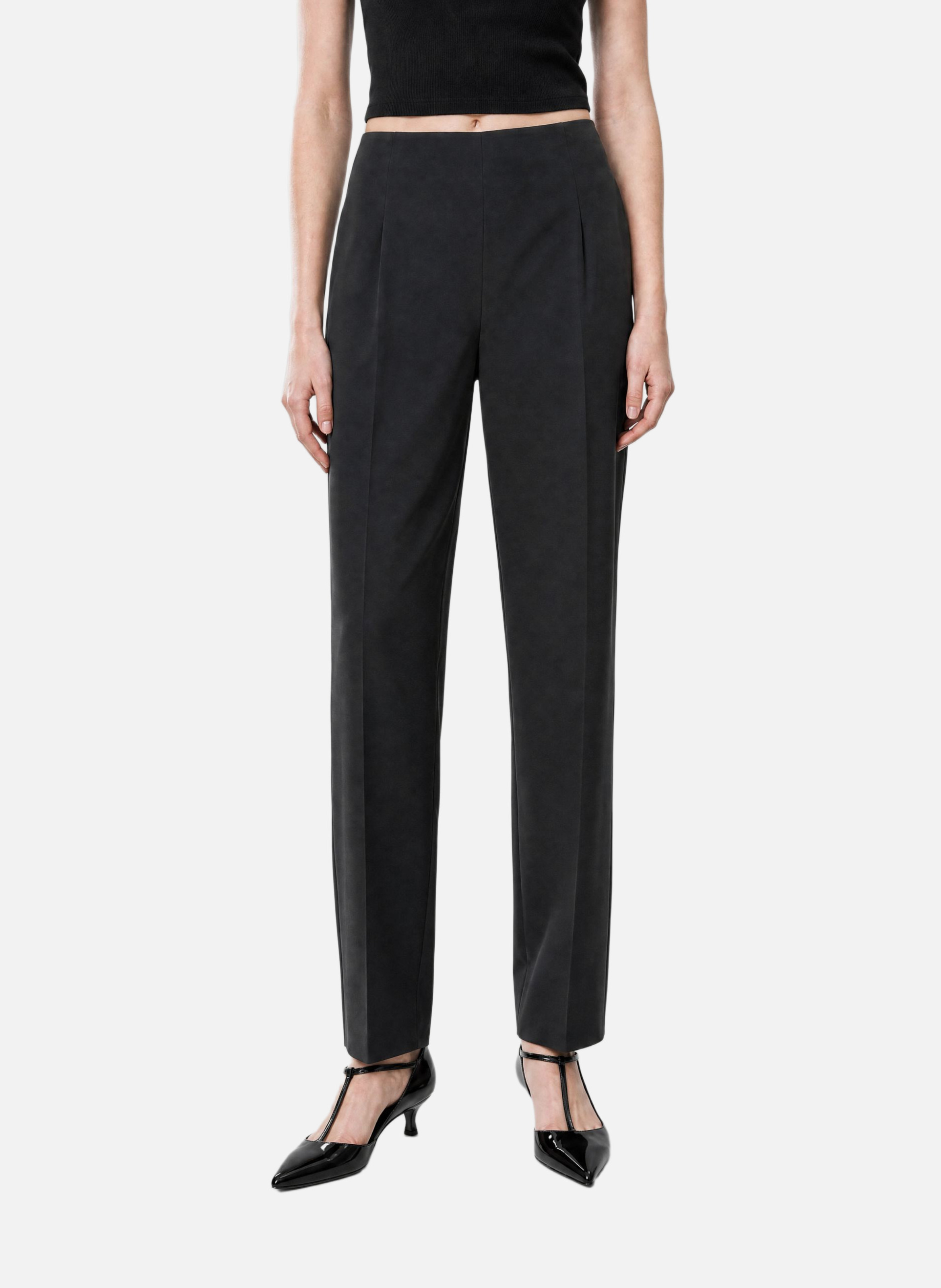 Straight-leg tailored trousers in wool blend THE KOOPLES Black