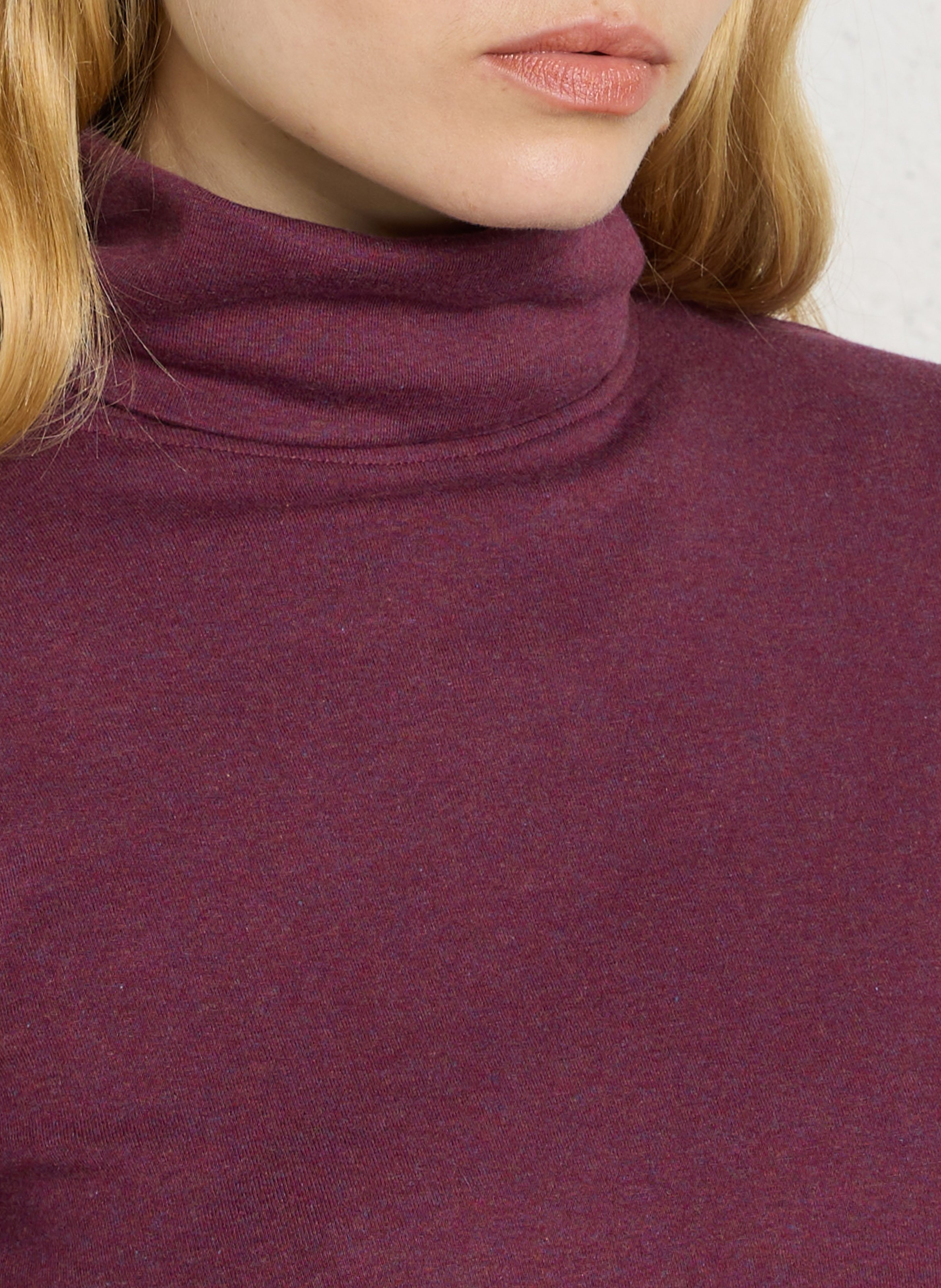 Turtleneck with long sleeves MAISON 123 Purple