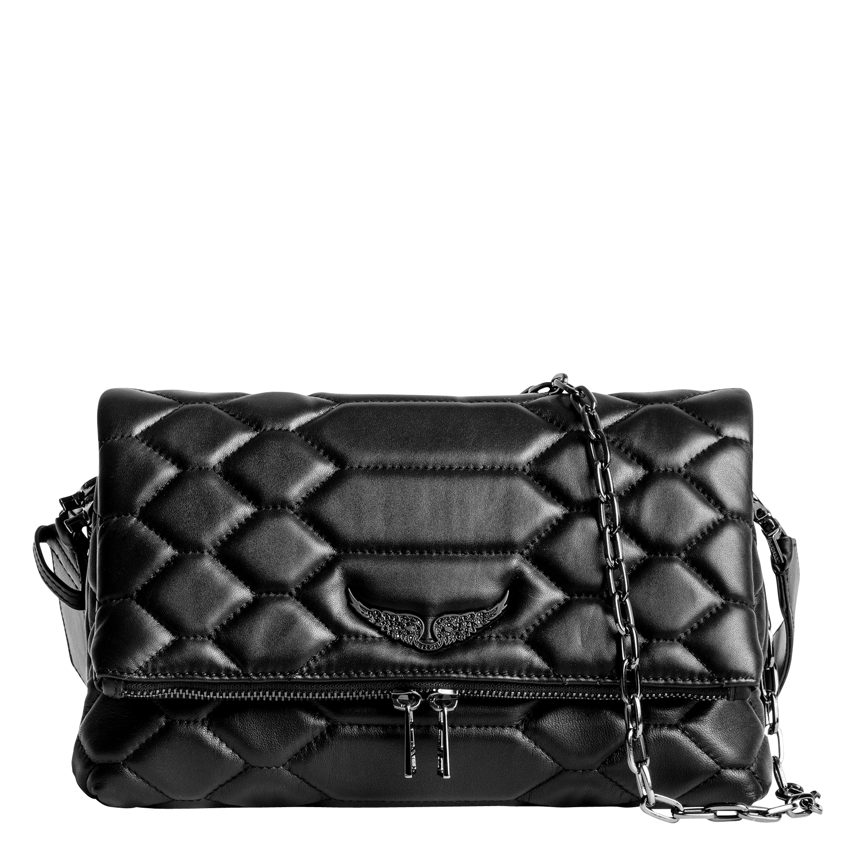 Leather Sac Zadig Et Voltaire Etoile Rocky Xl Rocky Xl Noir