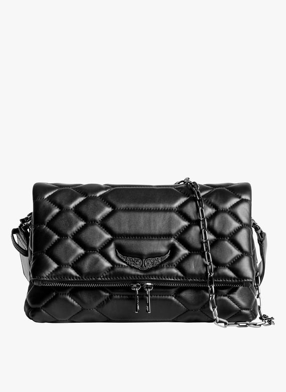 Leather Sac Zadig Et Voltaire Etoile Rocky Xl Rocky Xl Noir