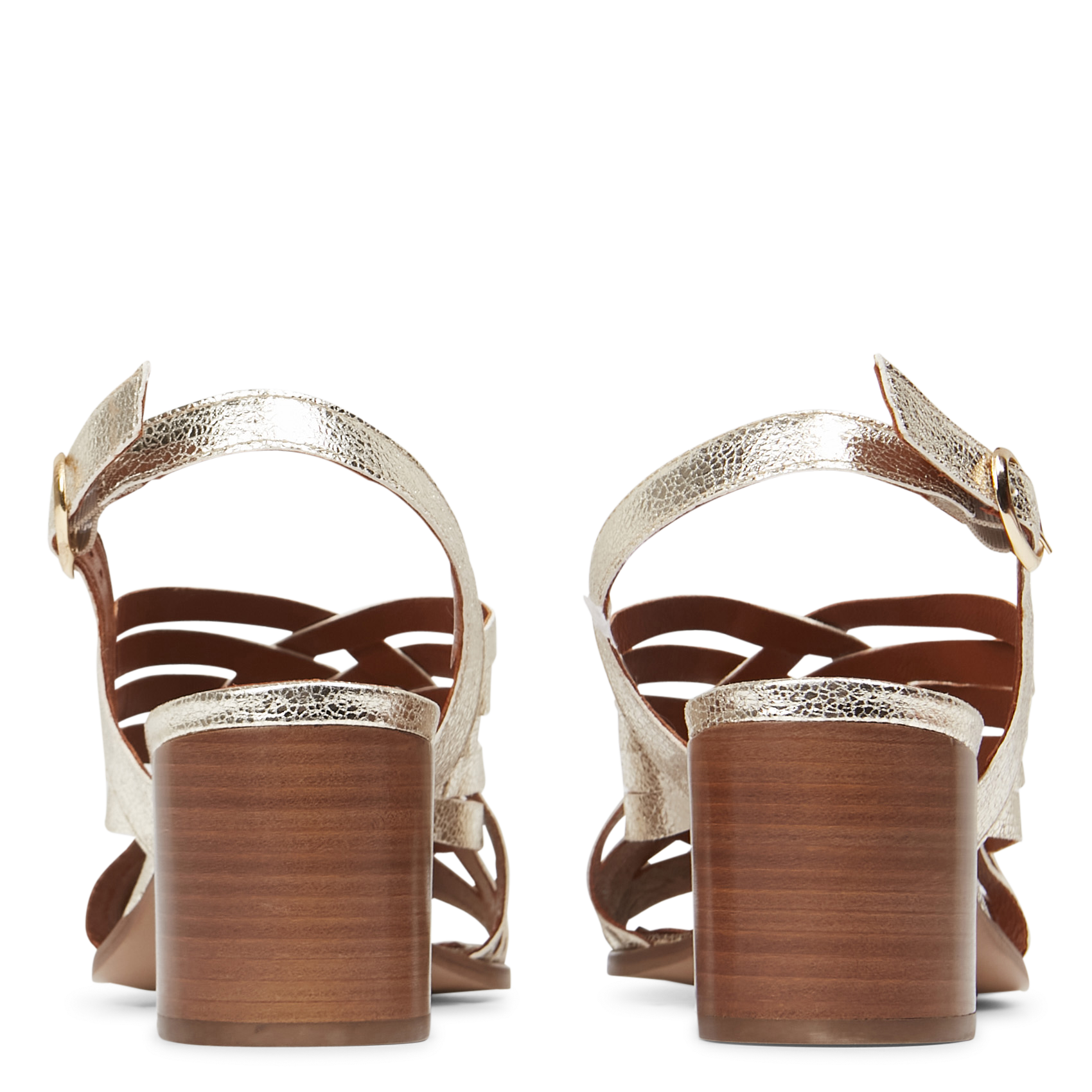 Sandales à talon en cuir MAISON TOUFET Doré