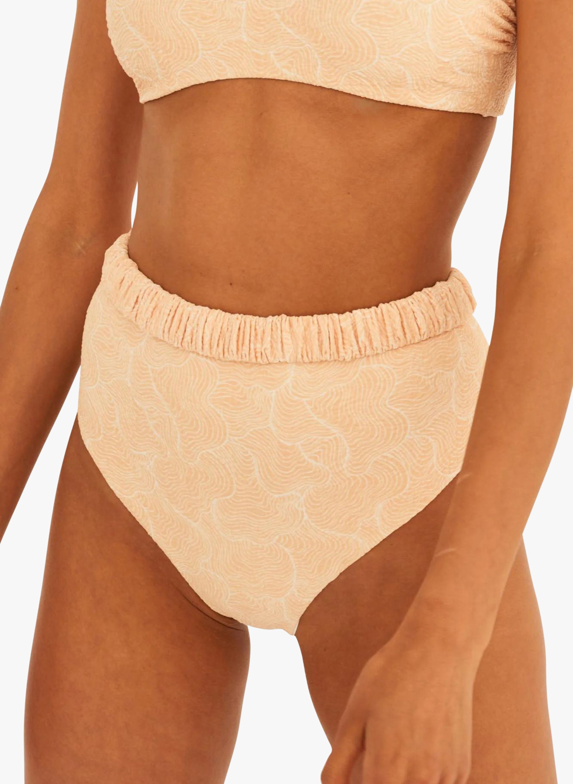 Bas de maillot de bain taille haute  UNDRESS CODE Jaune