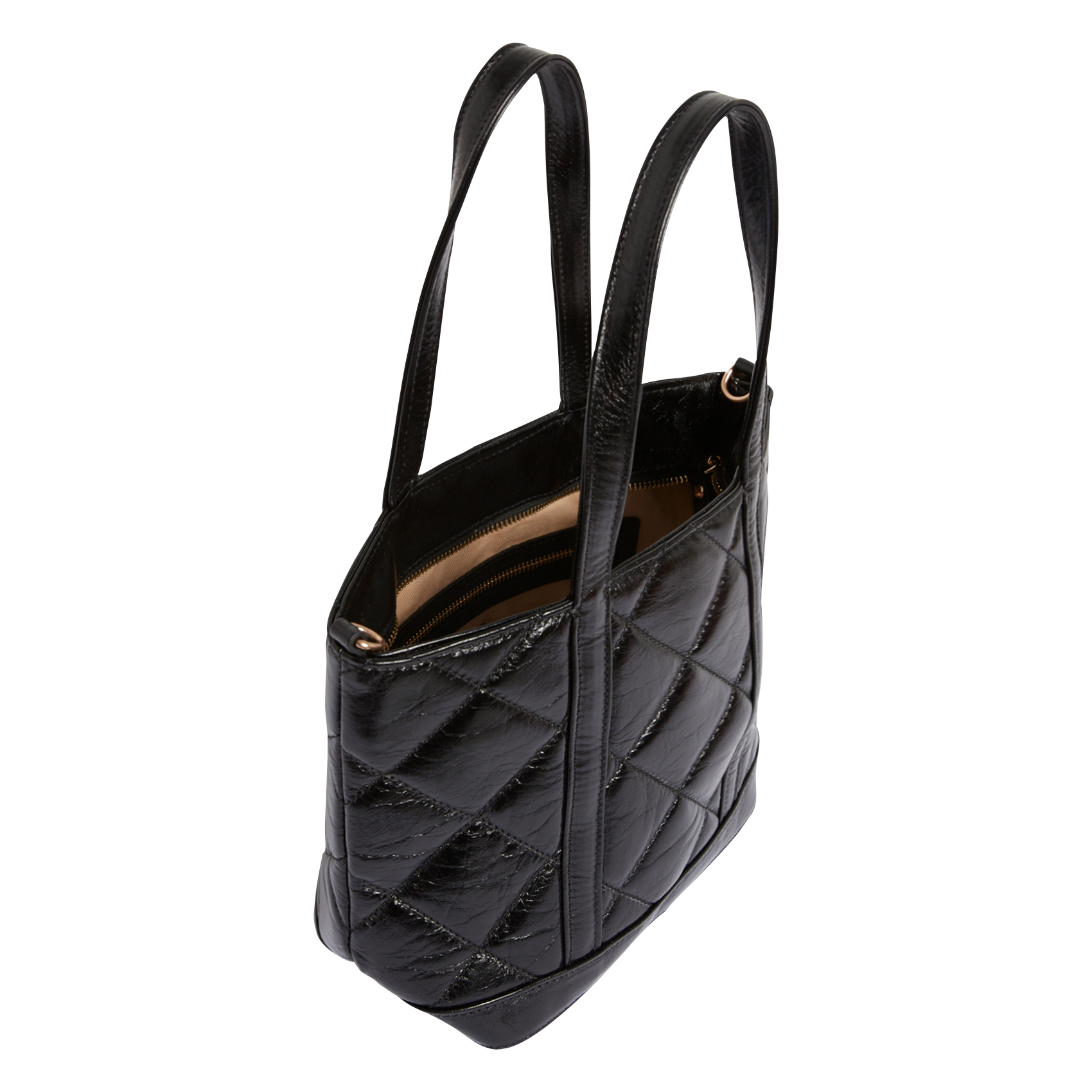 Sac épaule matelassé en cuir  VANESSA BRUNO Noir