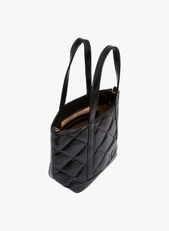 Sac vanessa bruno noir top cuir