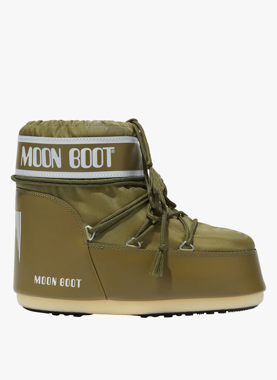 Stivaletti stringati Kaki Moon boot Donna Place des Tendances