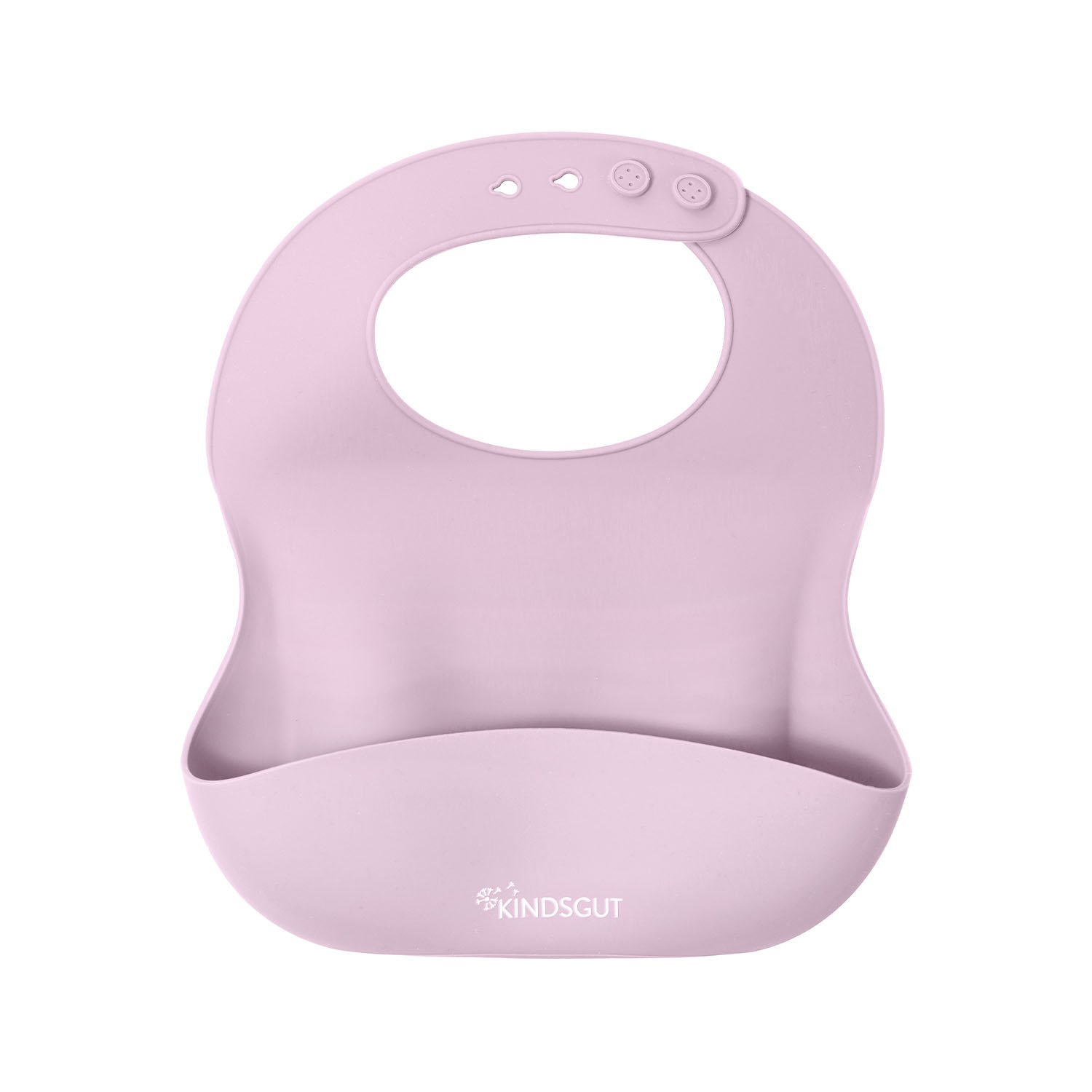 Silicone baby bib KINDSGUT Pink
