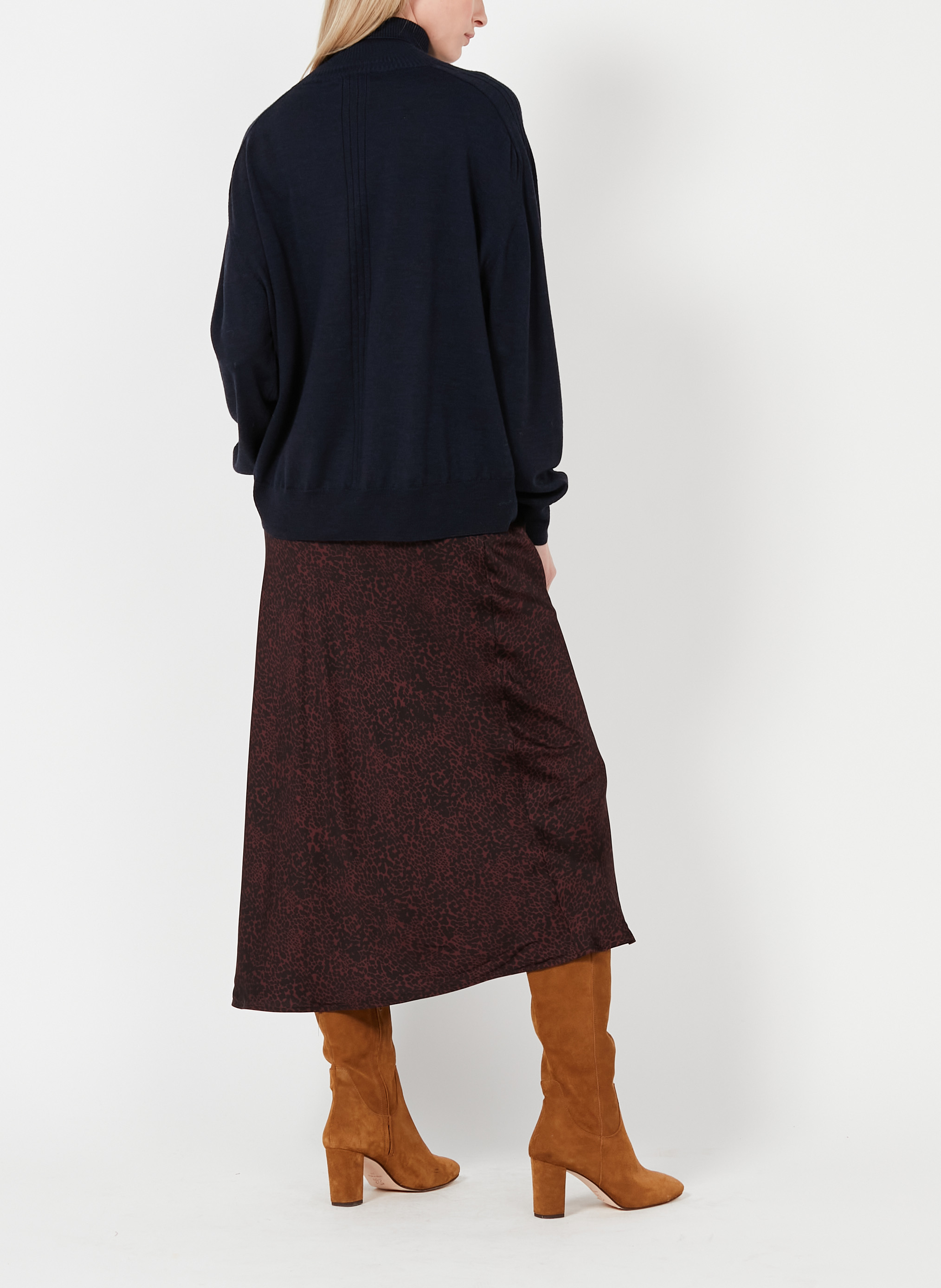 Wool turtleneck SOEUR Blue