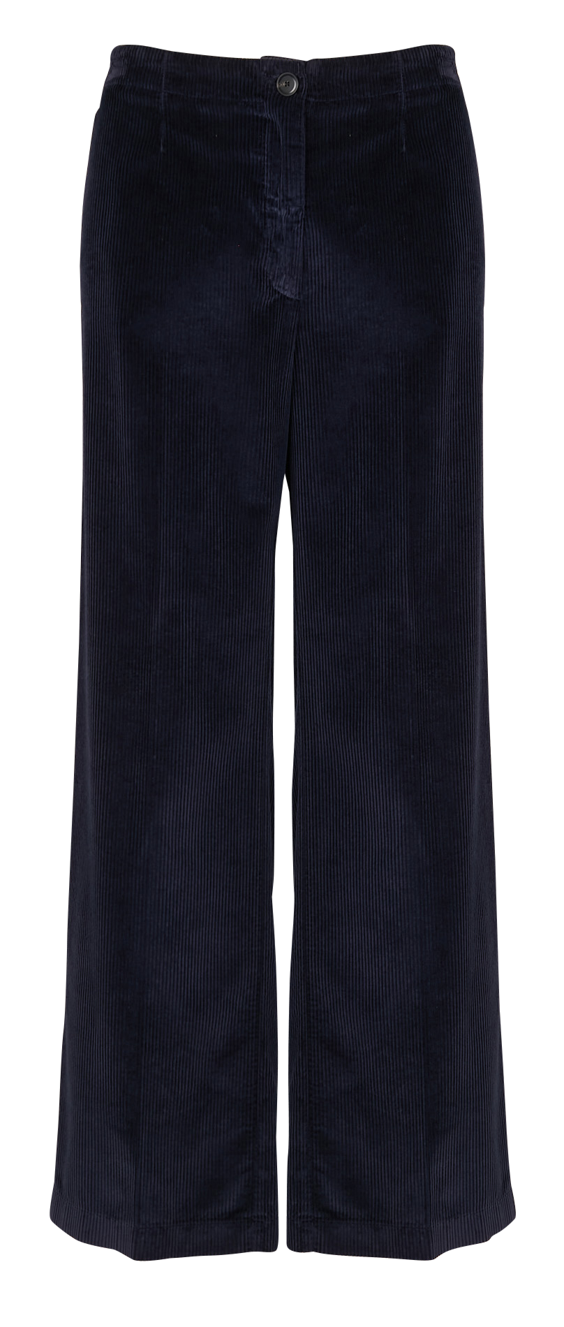 Pantalon droit en velours de coton POMANDERE Bleu