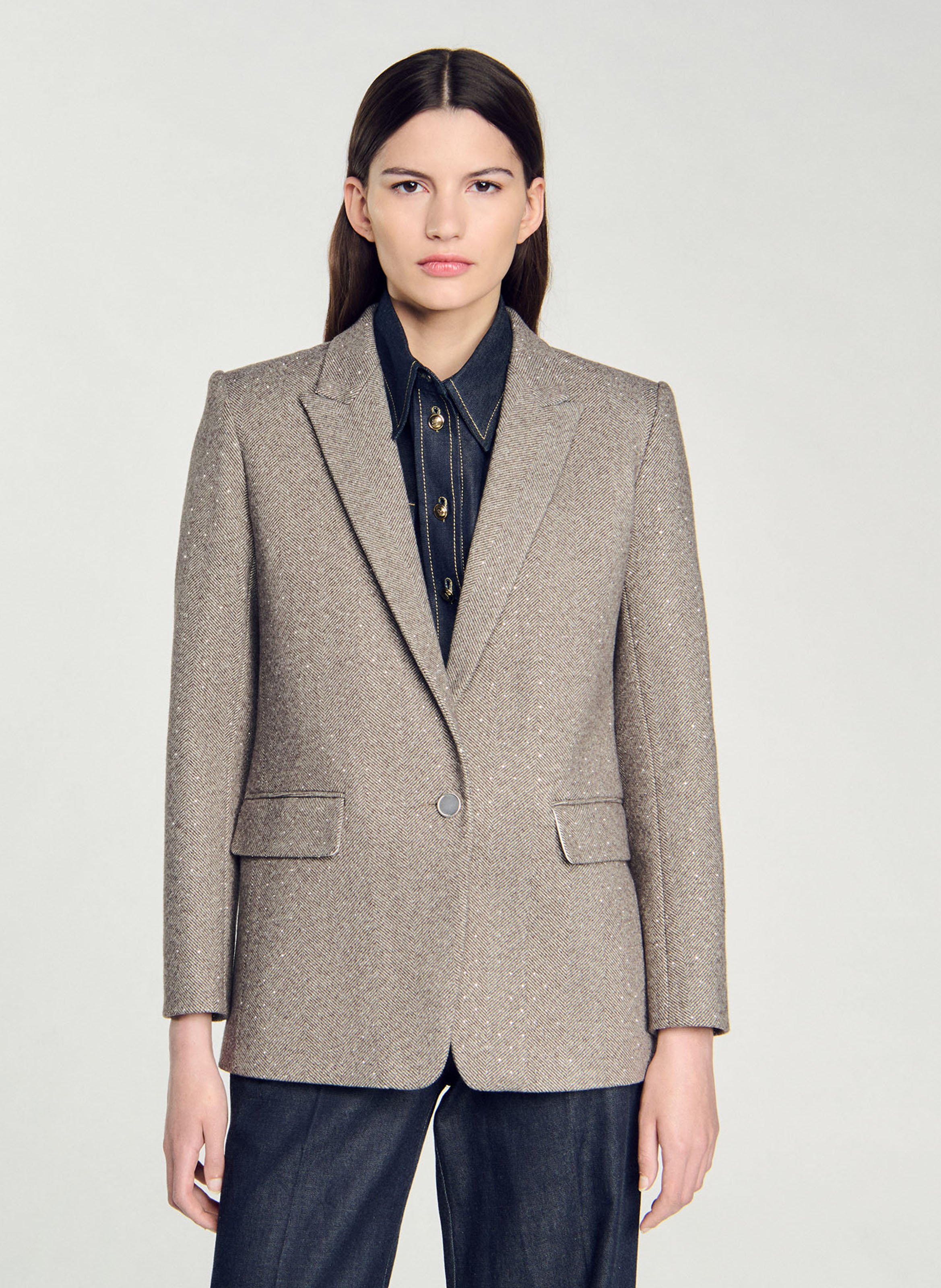 Sandro blazer femme sale