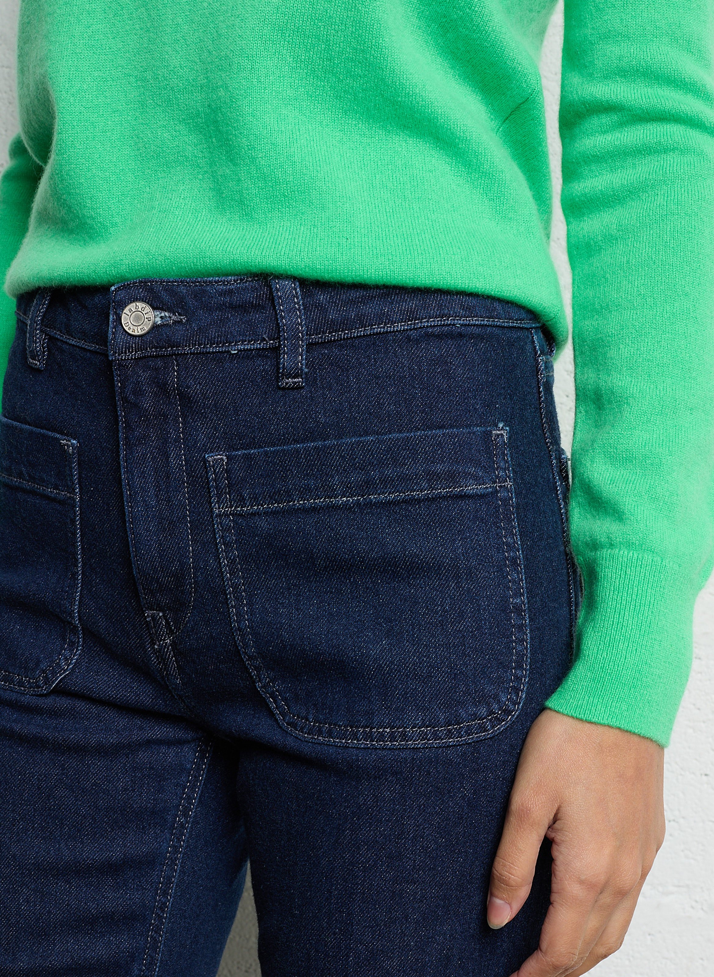 Jean bootcut en coton mélangé LAB DIP Bleu