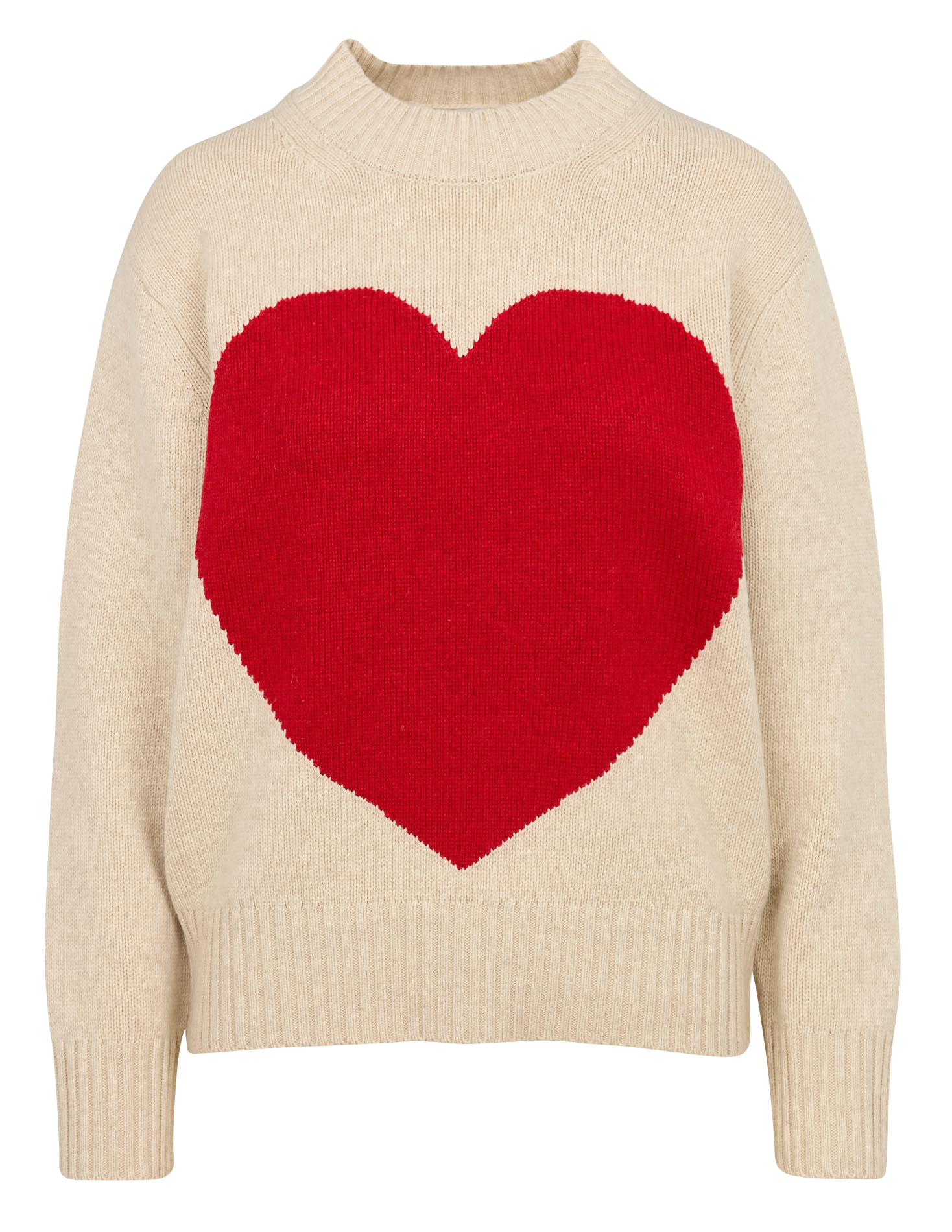 Pull droit en laine mélangée PETIT BATEAU Beige