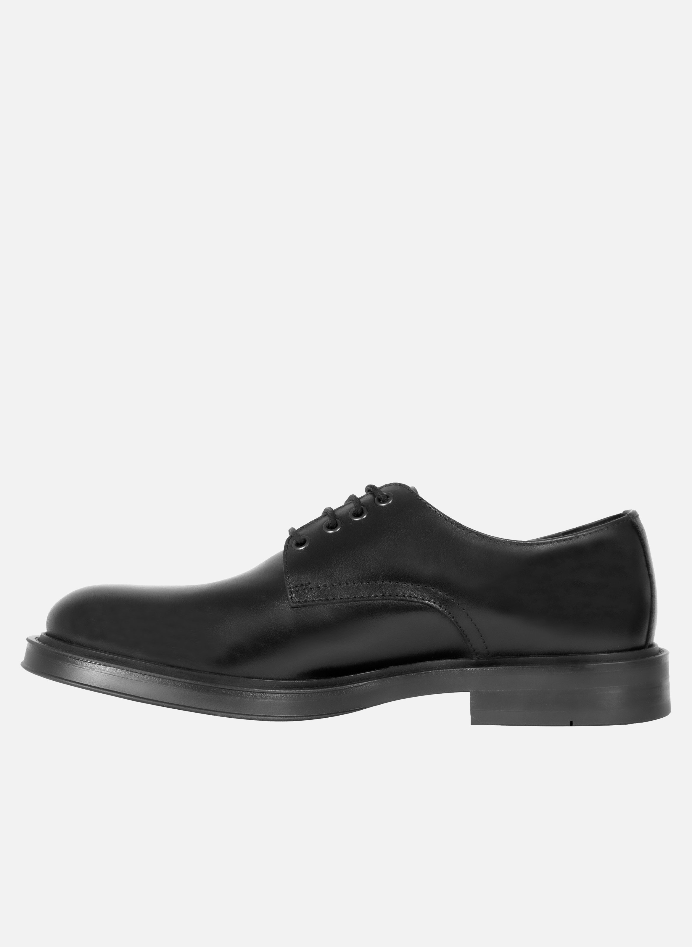 Rubber leather derbies JULES & JENN Black