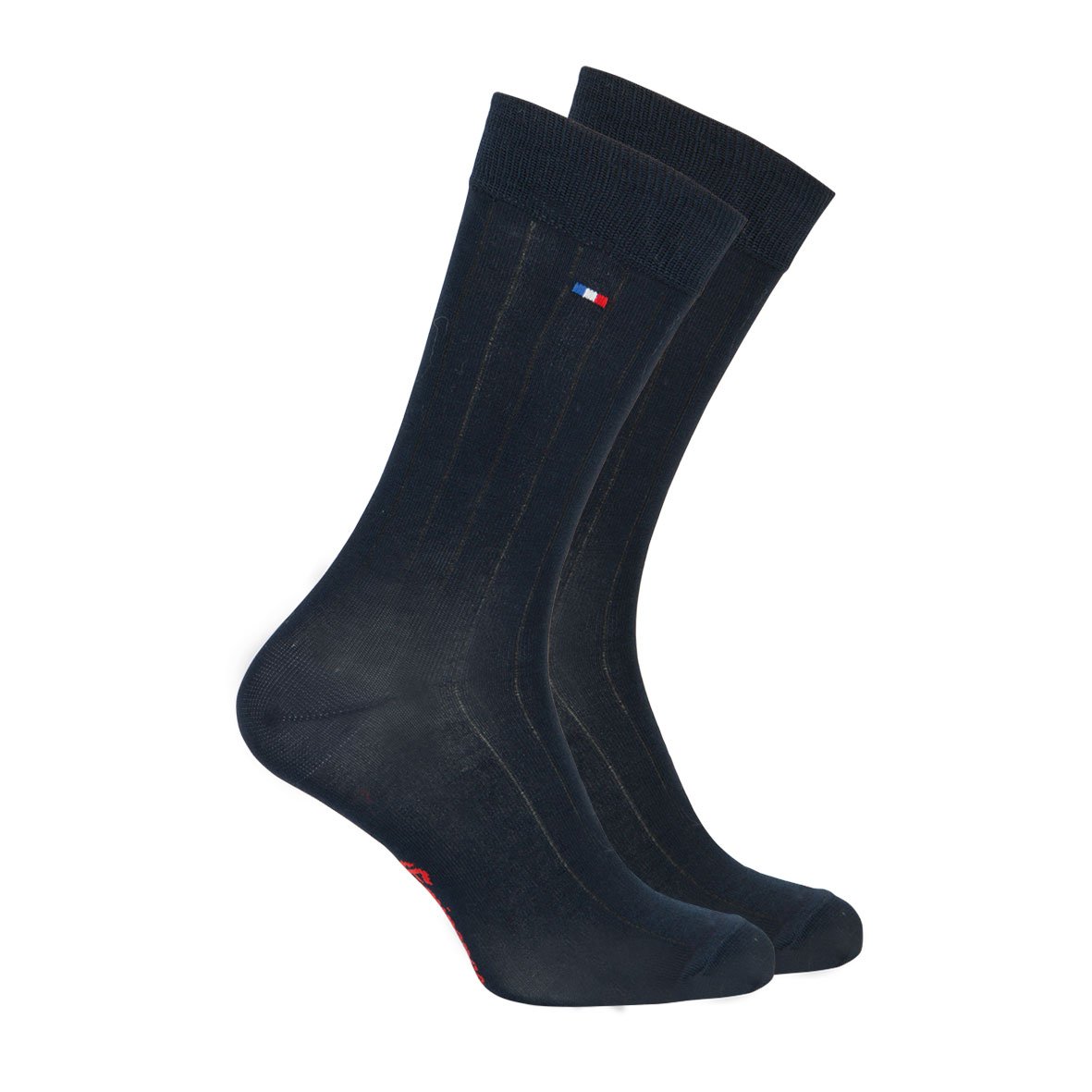Men's mid-calf socks in Sea Island cotton made in France by Eminence. EMINENCE Blue