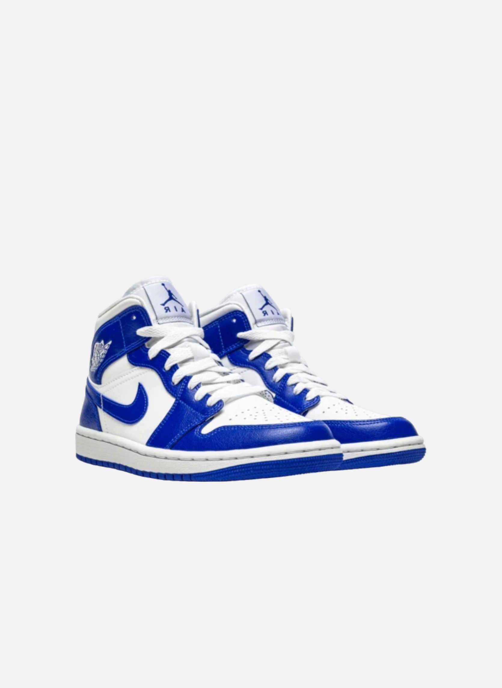High-top leather sneakers Jordan Blue
