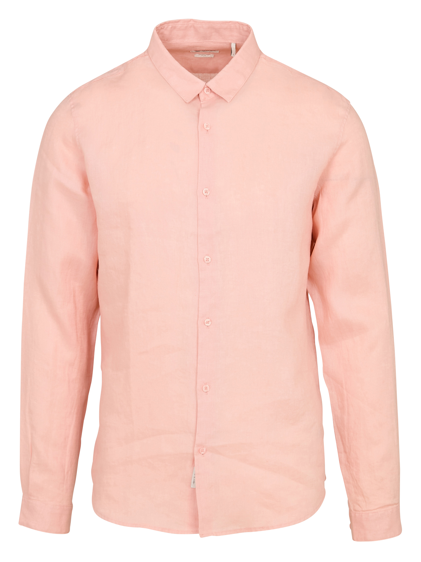 Slim-fit linen shirt IKKS Pink
