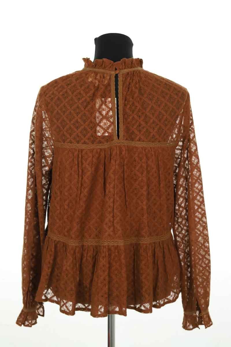 Cotton blouse SEZANE - Seconde main Brown