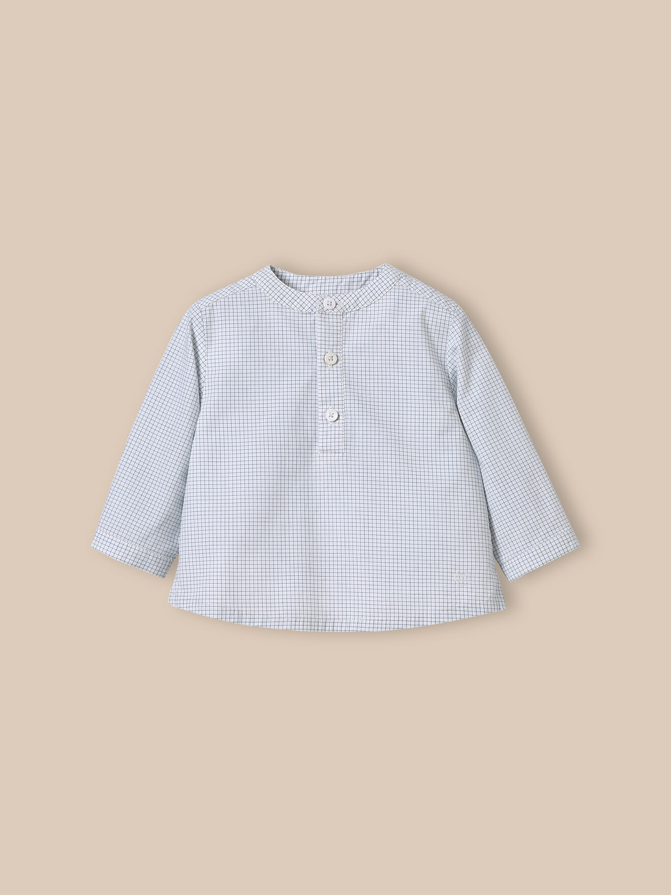 Checked chemisette CYRILLUS Blue