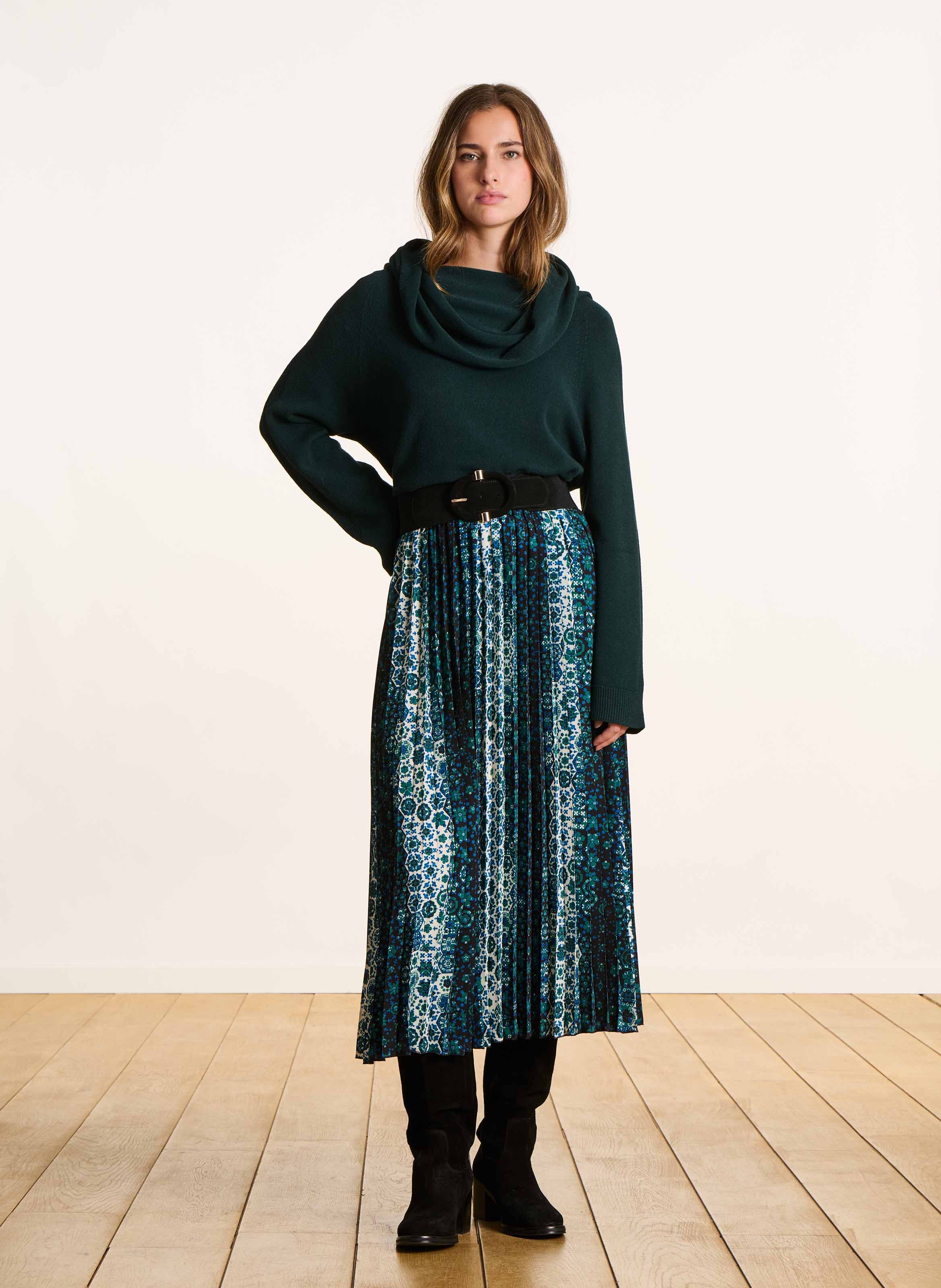 Breiter elastischer Gürtel mit Schnalle LA FEE MARABOUTEE Schwarz