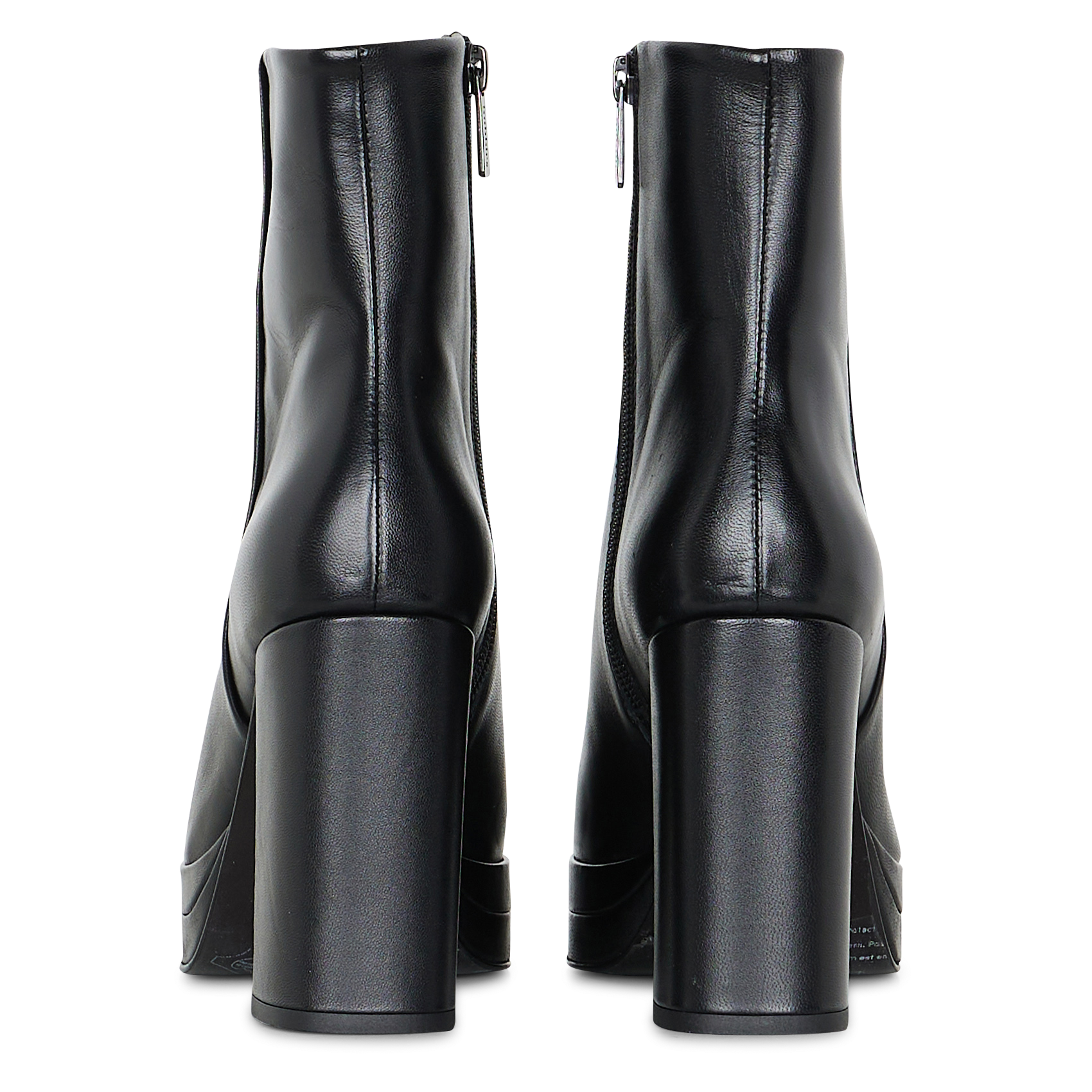 Bottines à talons en cuir BOBBIES Noir