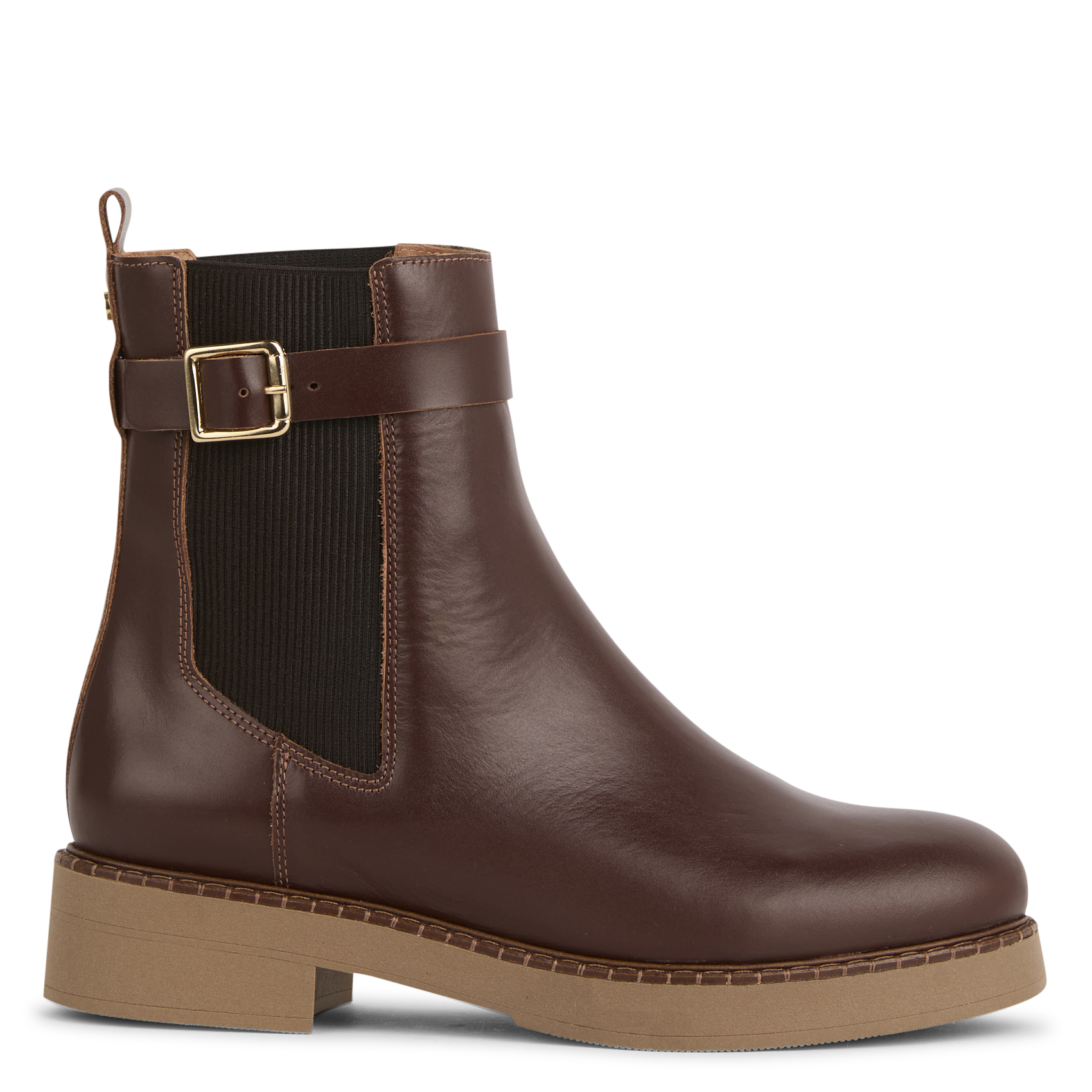 Bianca leather ankle boots BOCAGE Brown
