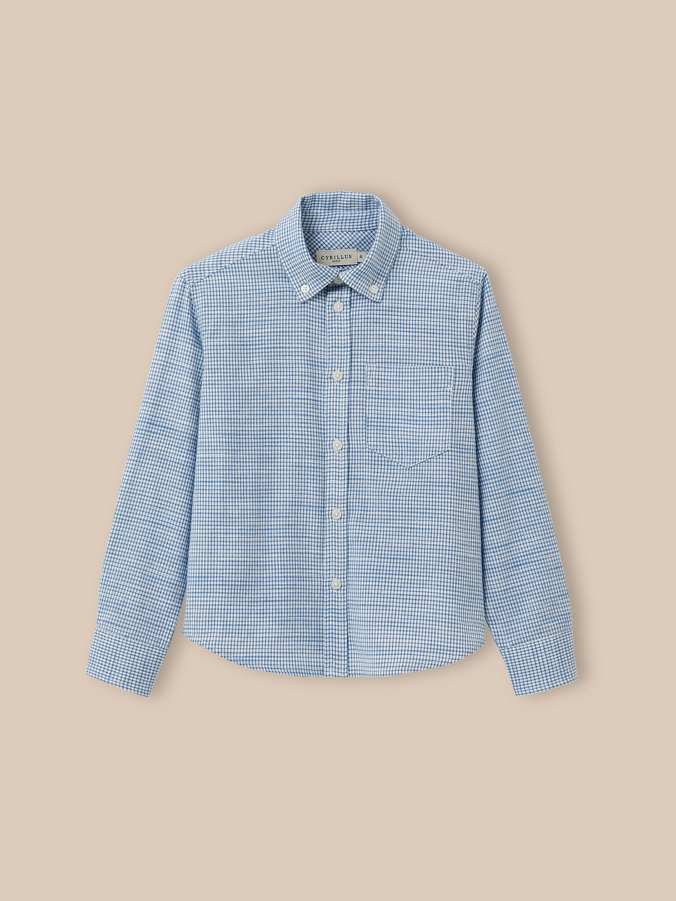 Gingham shirt CYRILLUS Blue
