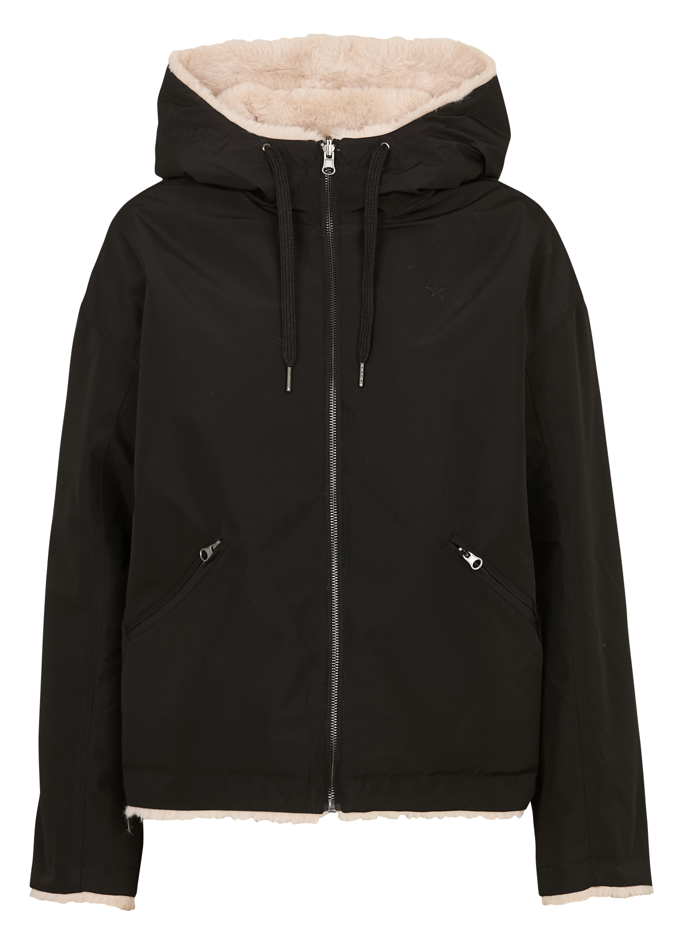 Parka courte réversible SUD EXPRESS Noir