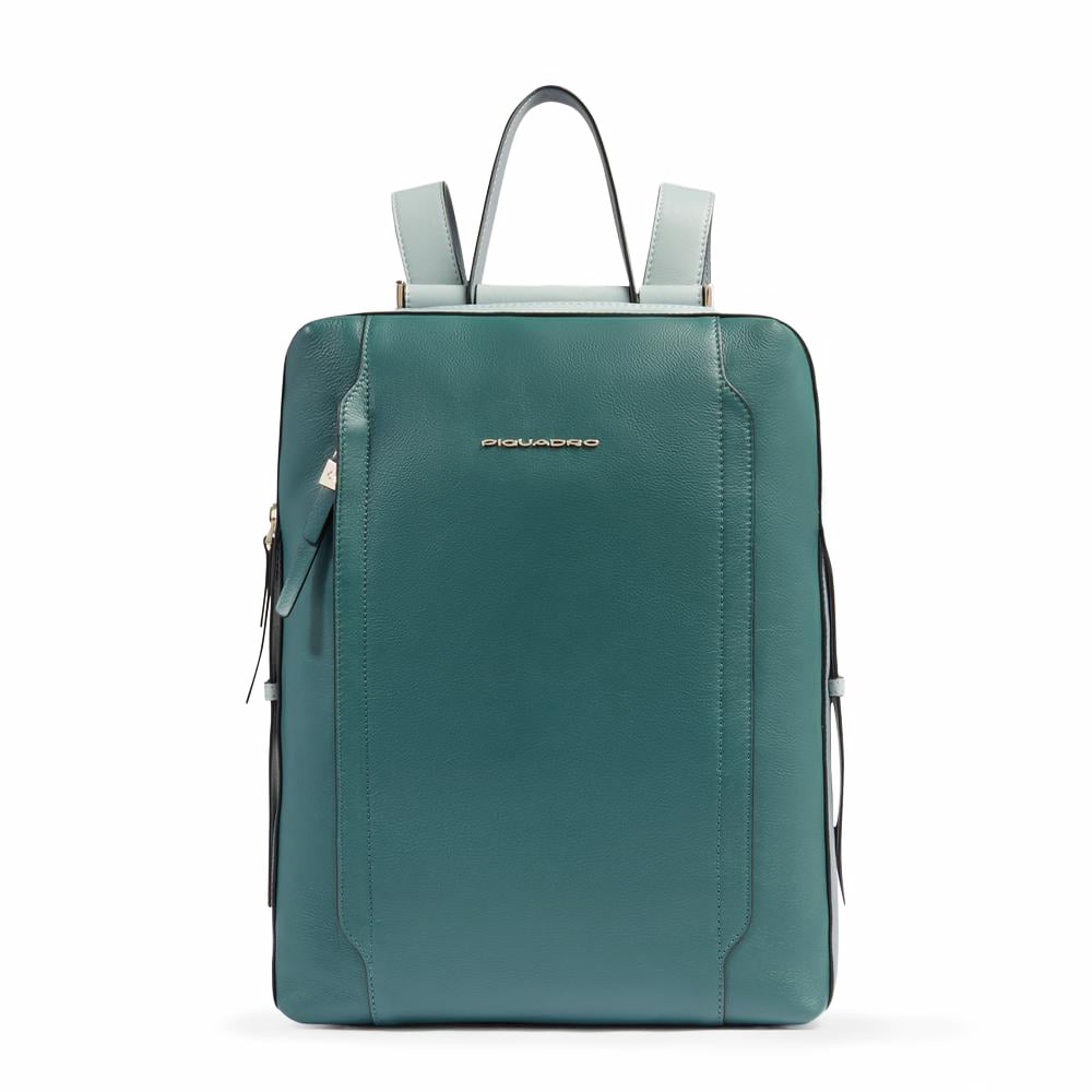 Expandable Laptop Backpack 15.6" PIQUADRO Blue