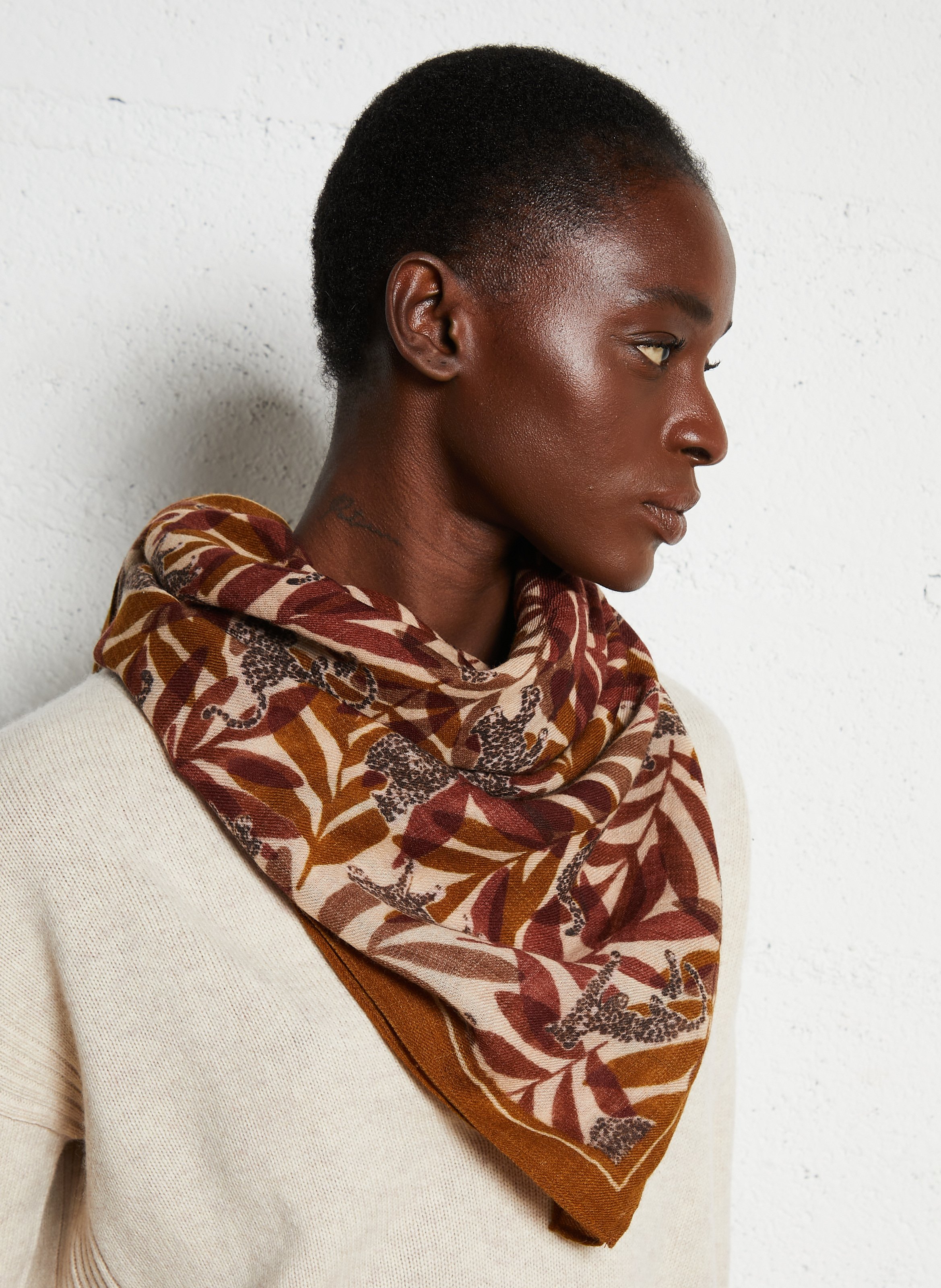 Foulard en laine imprimé HARTFORD Multicolore