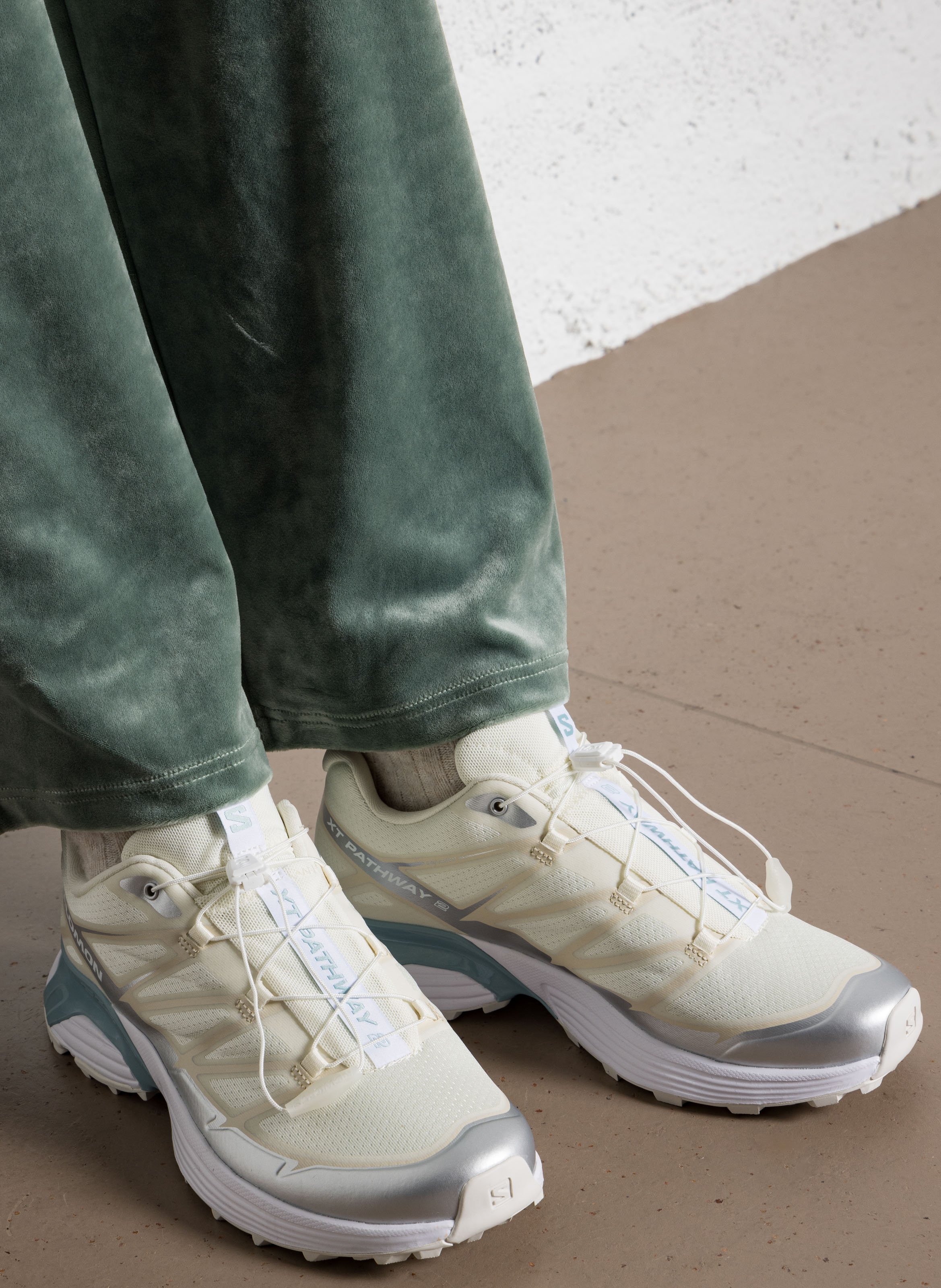 Lage canvas sneakers SALOMON Wit