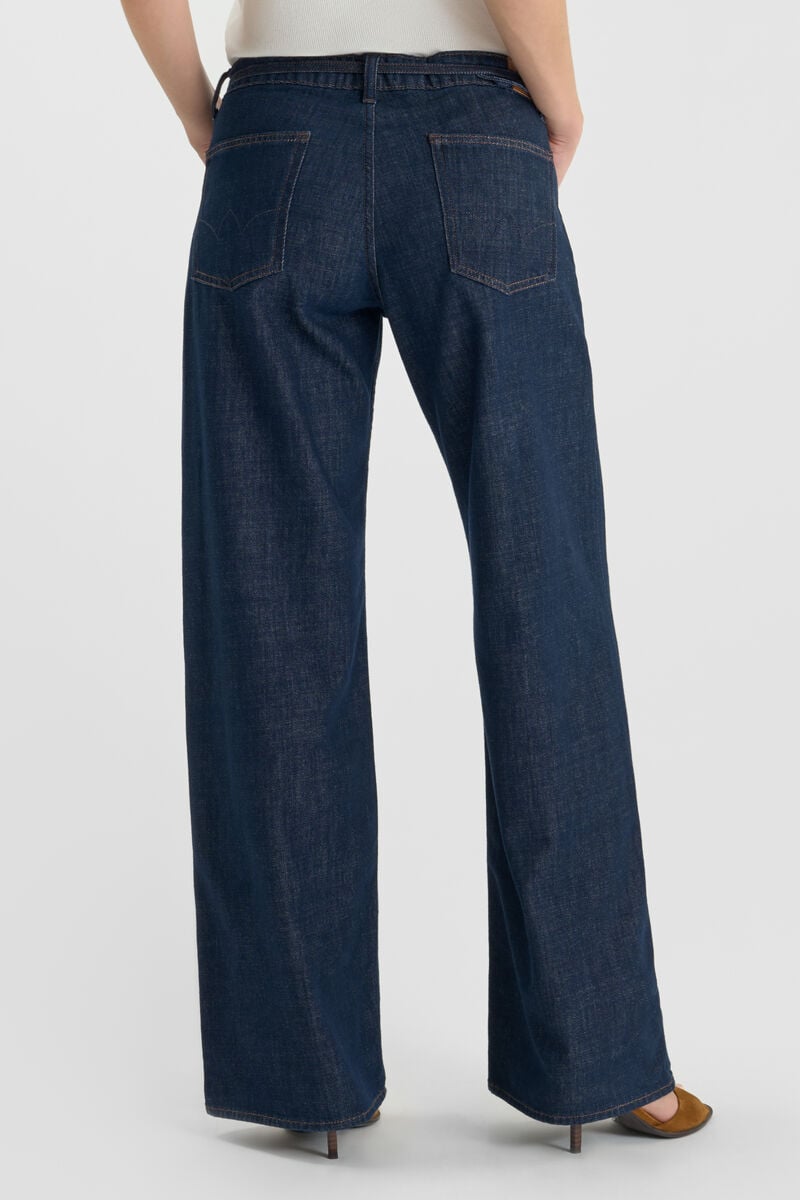 <p>Loose jeans, wide leg, length 34</p> LE TEMPS DES CERISES Blue