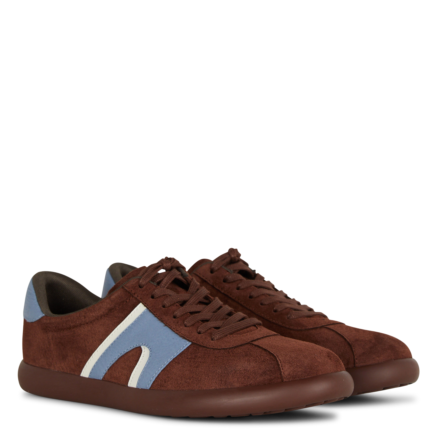 Lage sneakers van veloursleer CAMPER Bruin