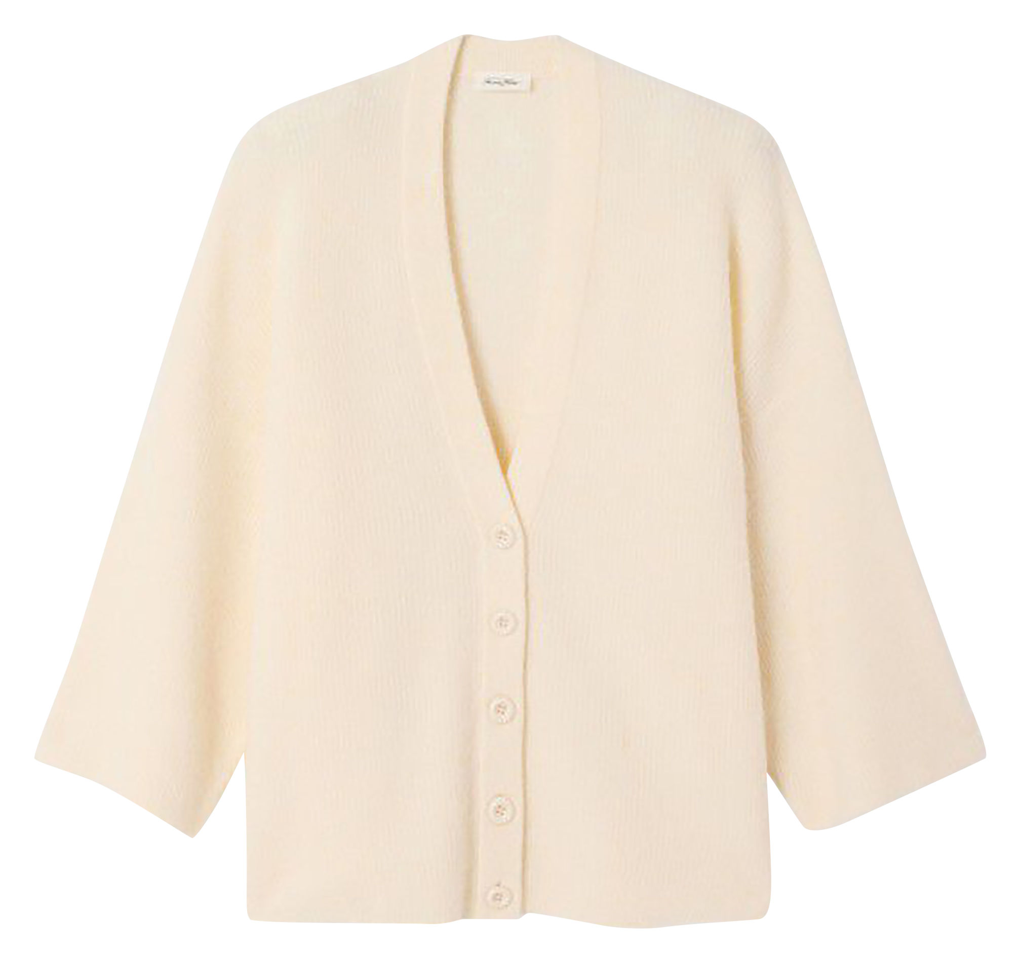 Oversize Rundhalsausschnitt-Strickweste DAMSVILLE Pannacotta chine