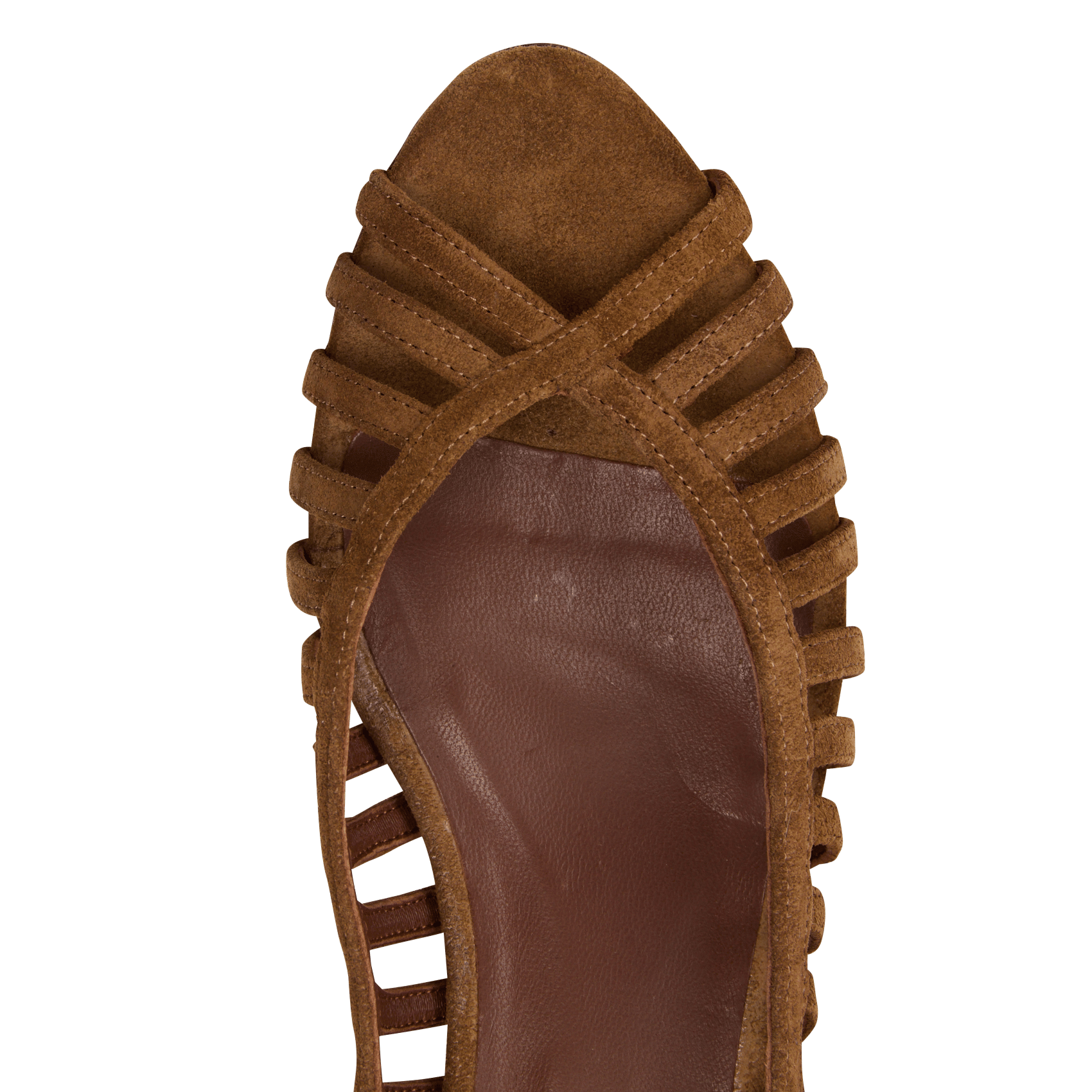 Sandales à talons en cuir suédé ANONYMOUS COPENHAGEN Marron