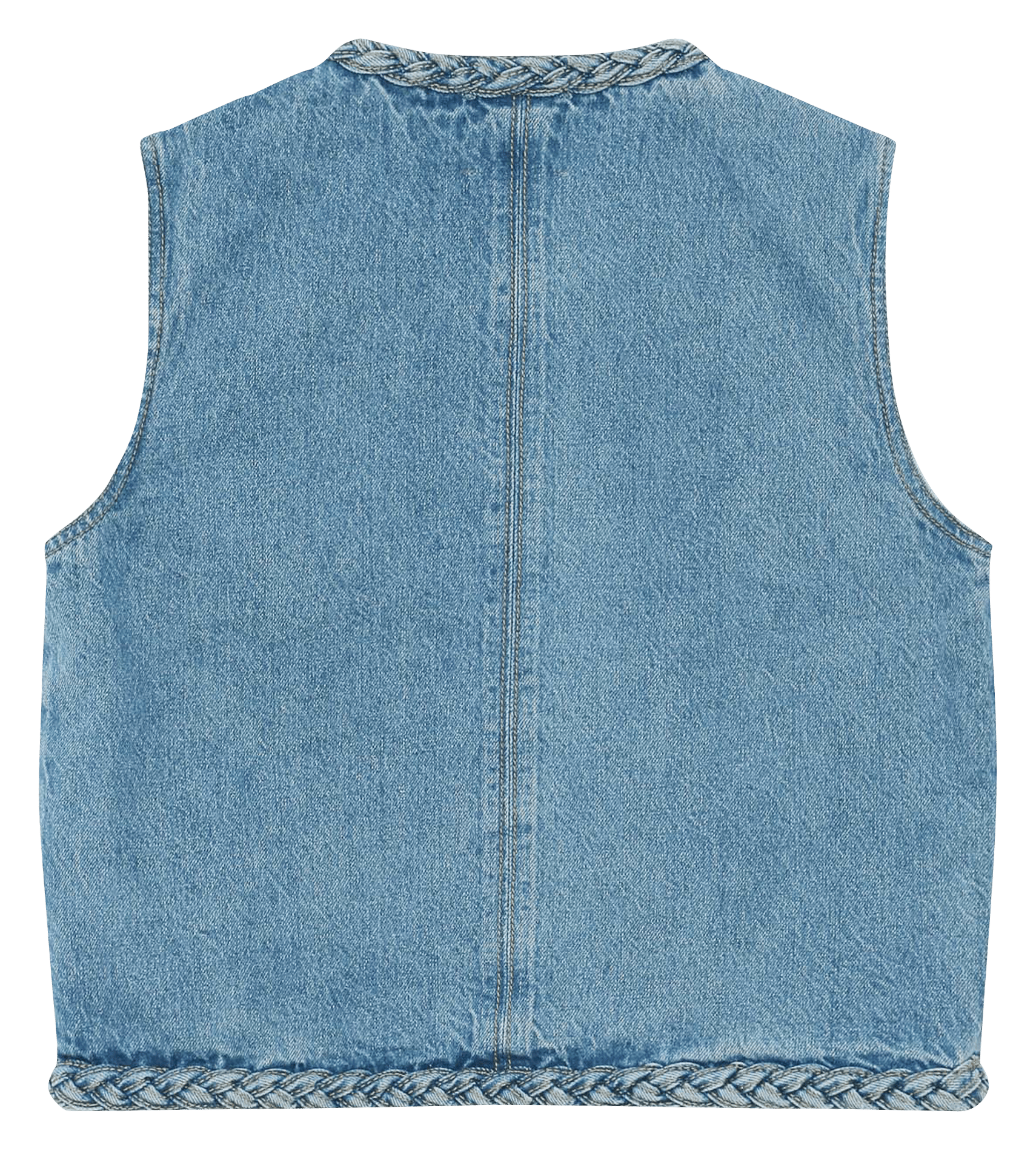 Veste sans manches en denim  GRACE ET MILA Bleu