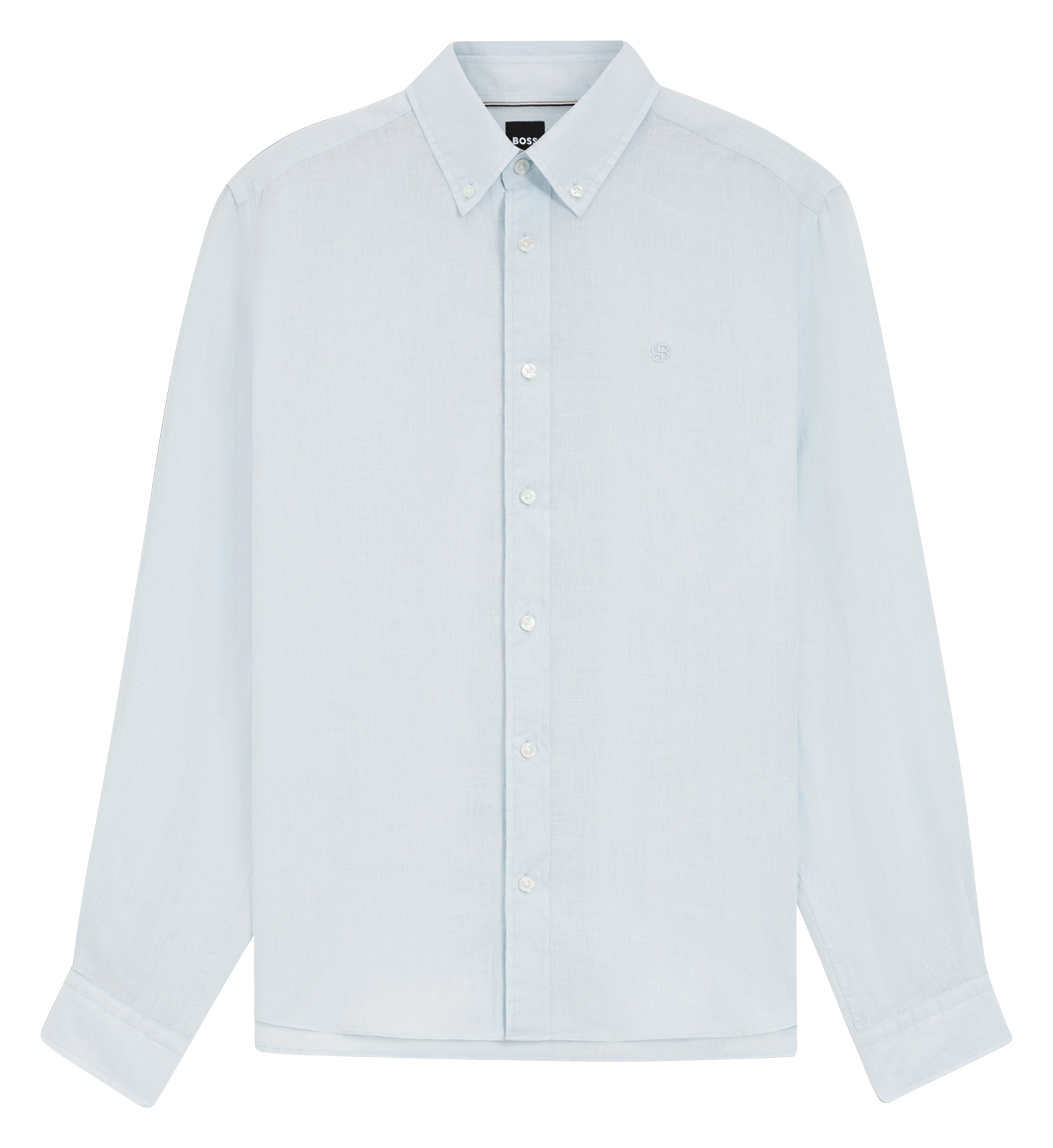 Chemise en lin col classique BOSS Blue