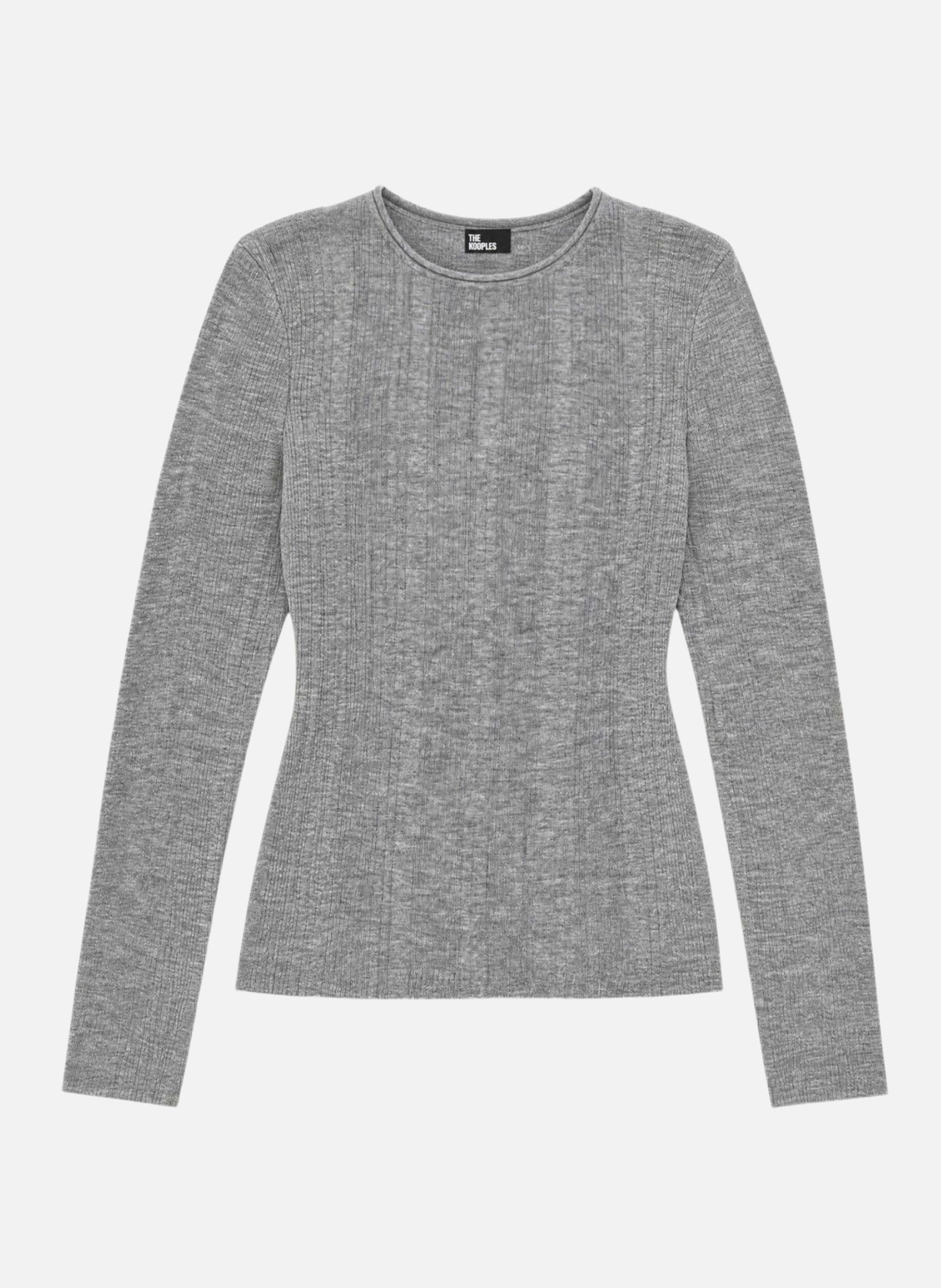 Mixed Wool Top THE KOOPLES Grey