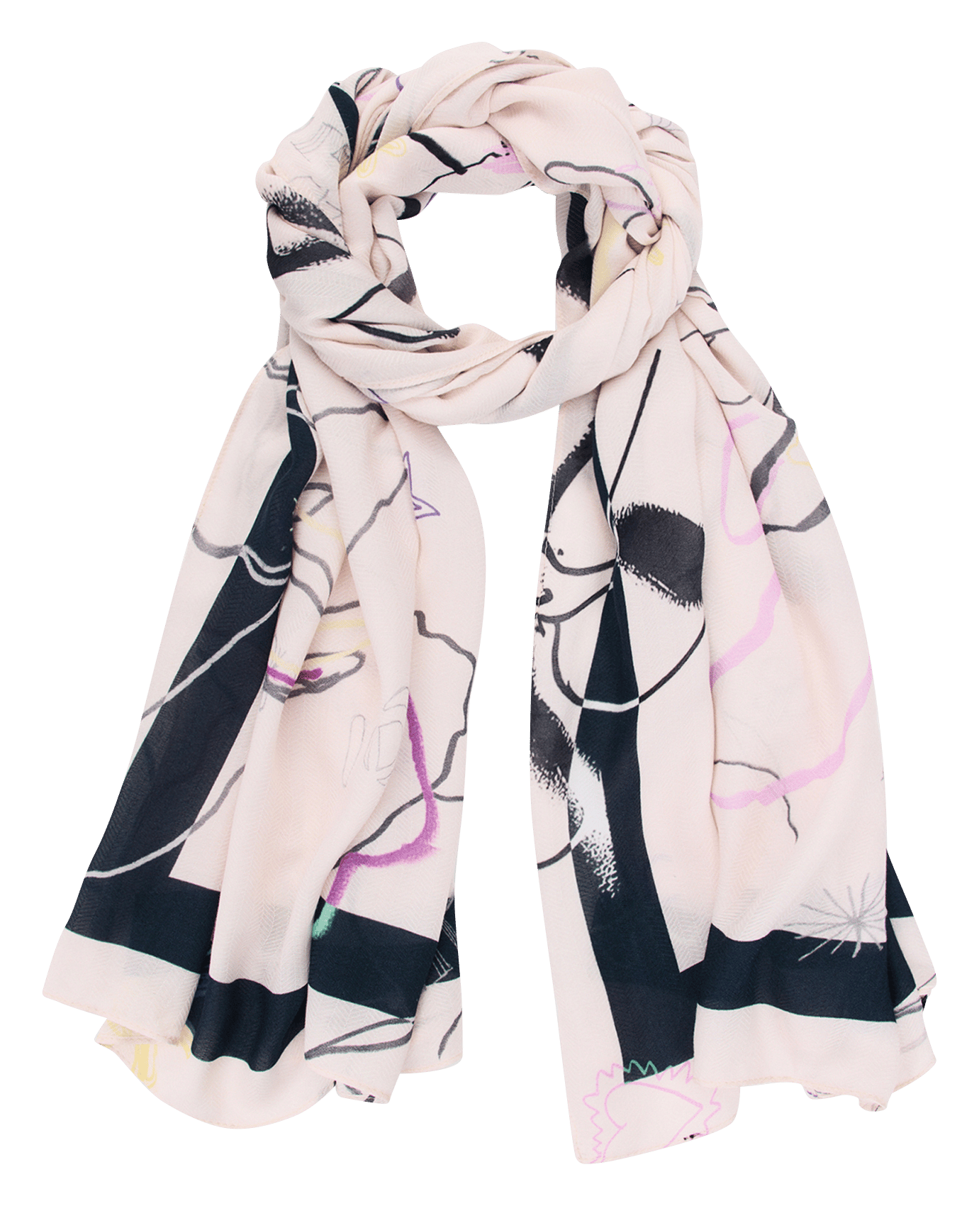 Bedruckter Foulard DESIGUAL Weiss