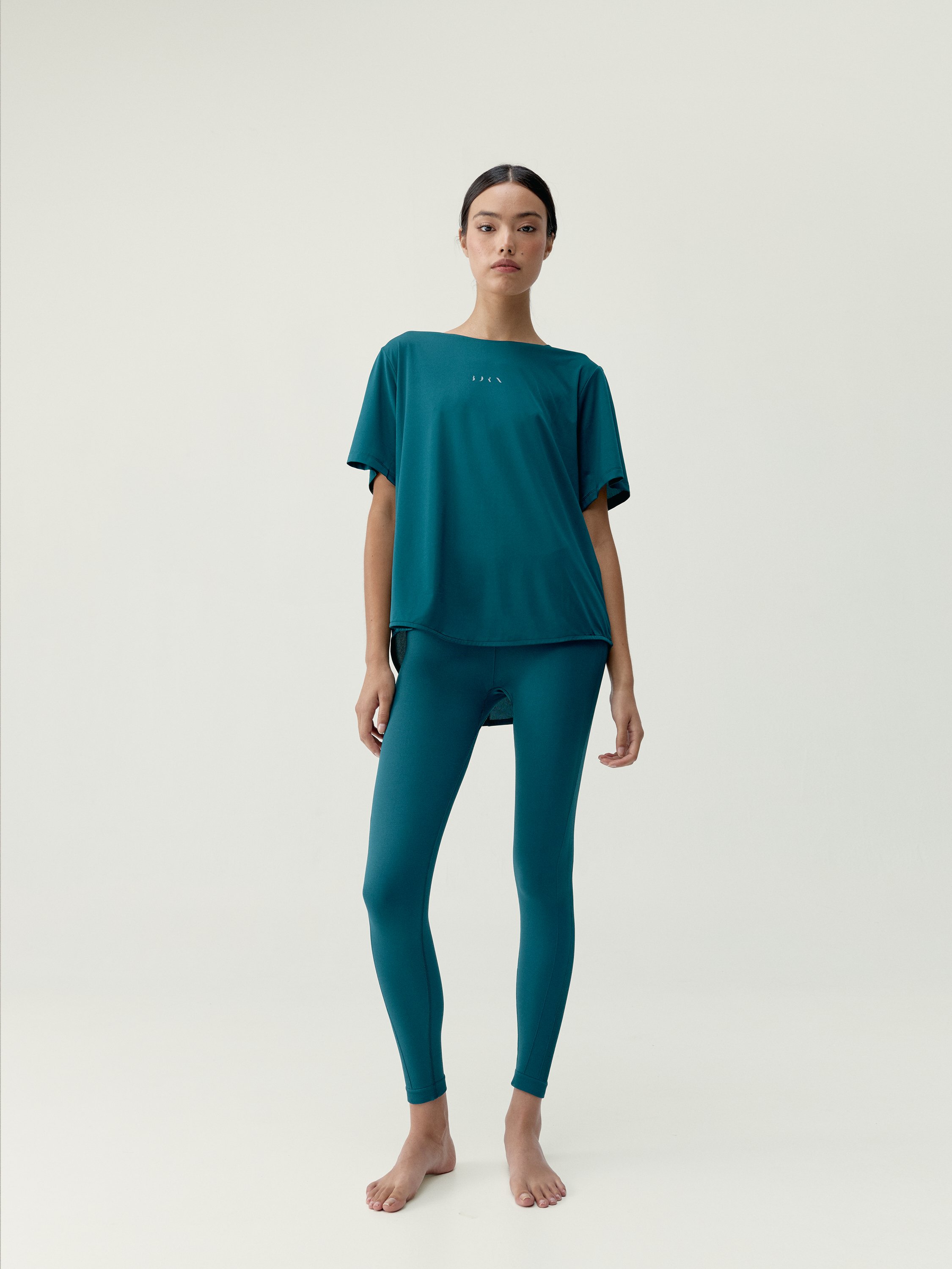 Women's short-sleeve bamboo sports t-shirt BORN Blue