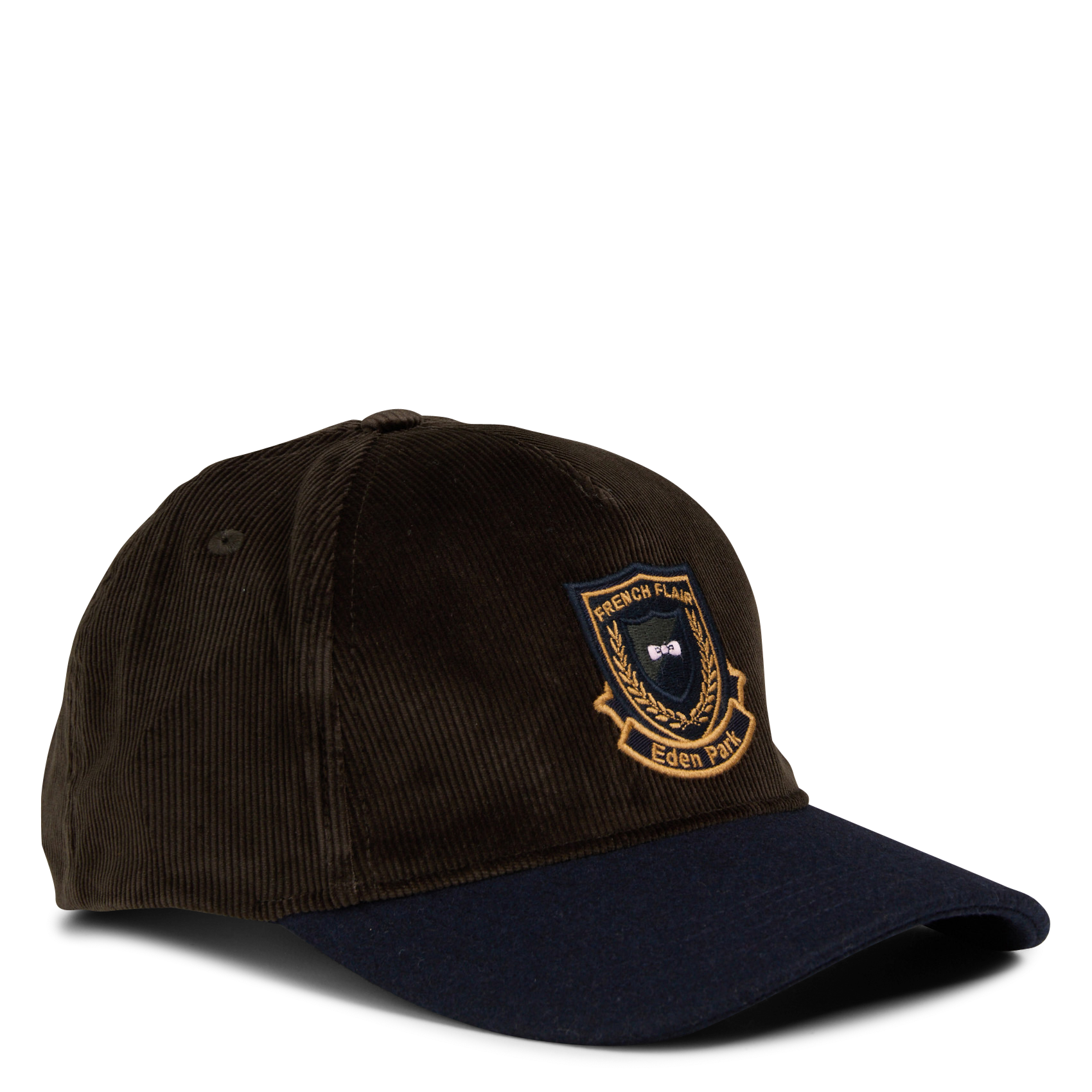 Casquette côtelée en coton mélangé EDEN PARK Kaki