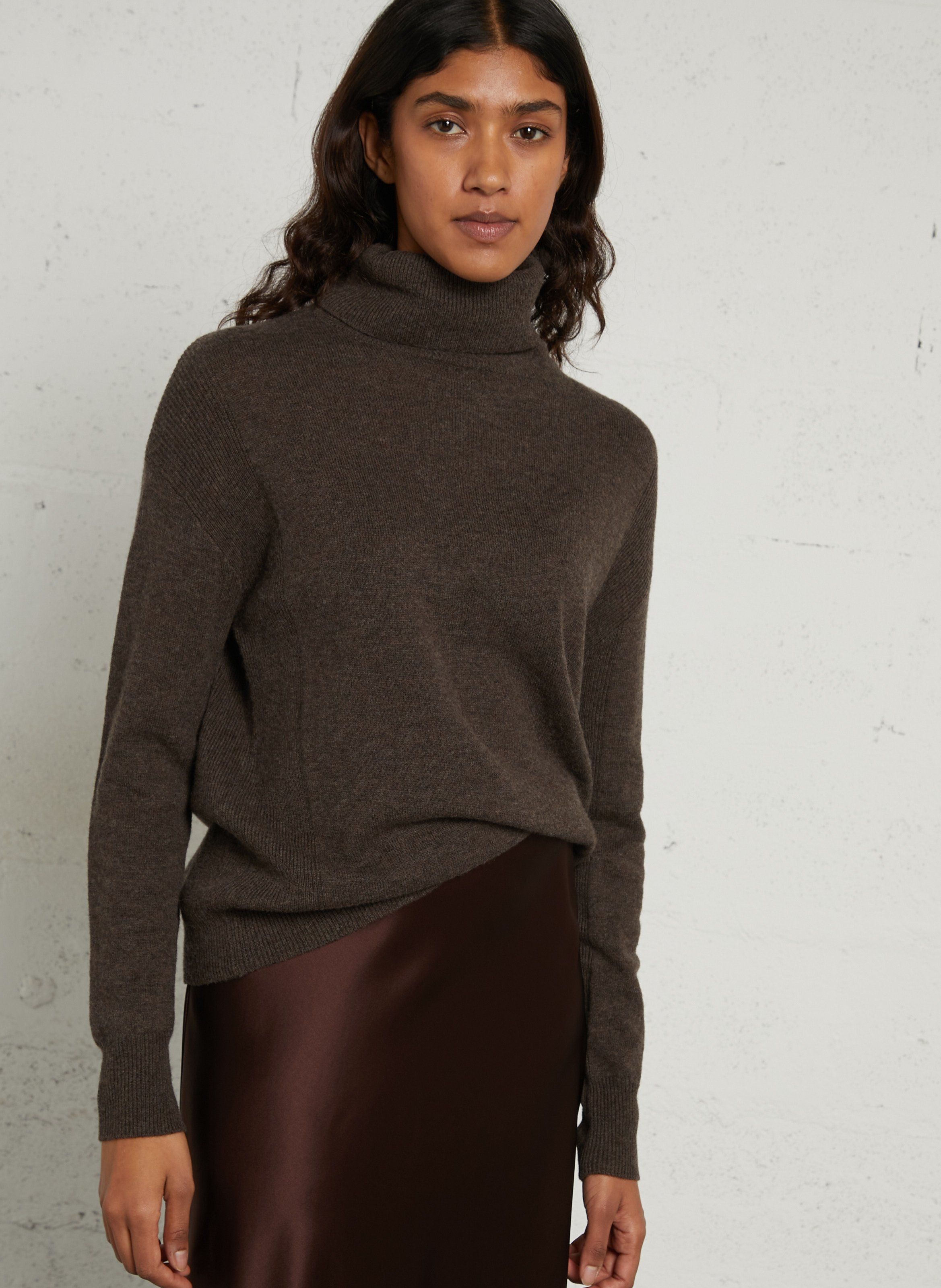 Loose-fit wool polo neck sweater MAISON 123