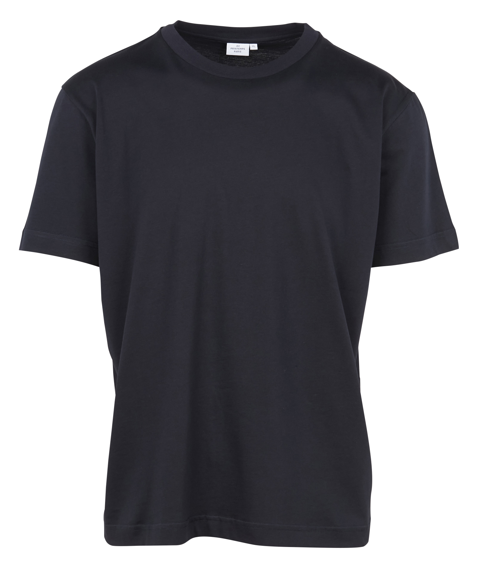 Rundhals-T-Shirt aus Baumwolle, Regular Fit AU PRINTEMPS PARIS Blau